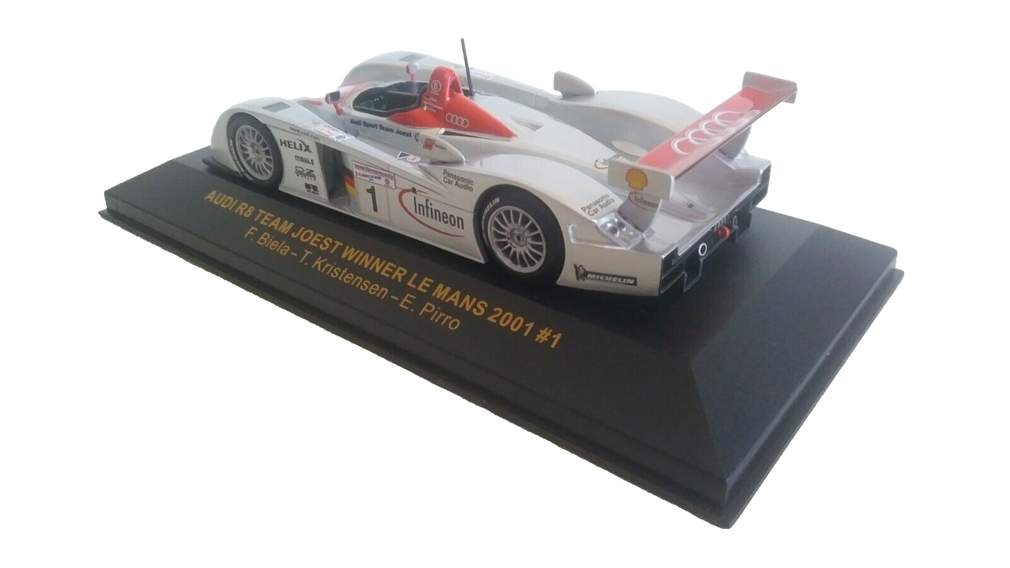 AUDI R8 TEAM JOEST WINNER MANS 2001 IXO SCALA 1/43