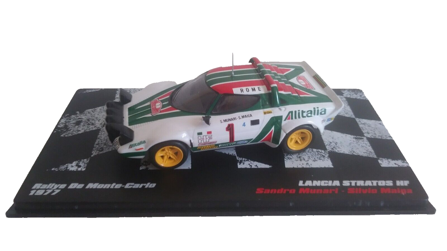 LANCIA STRATOS HF RALLY MONTECARLO 1977 IXO SCALA 1/43