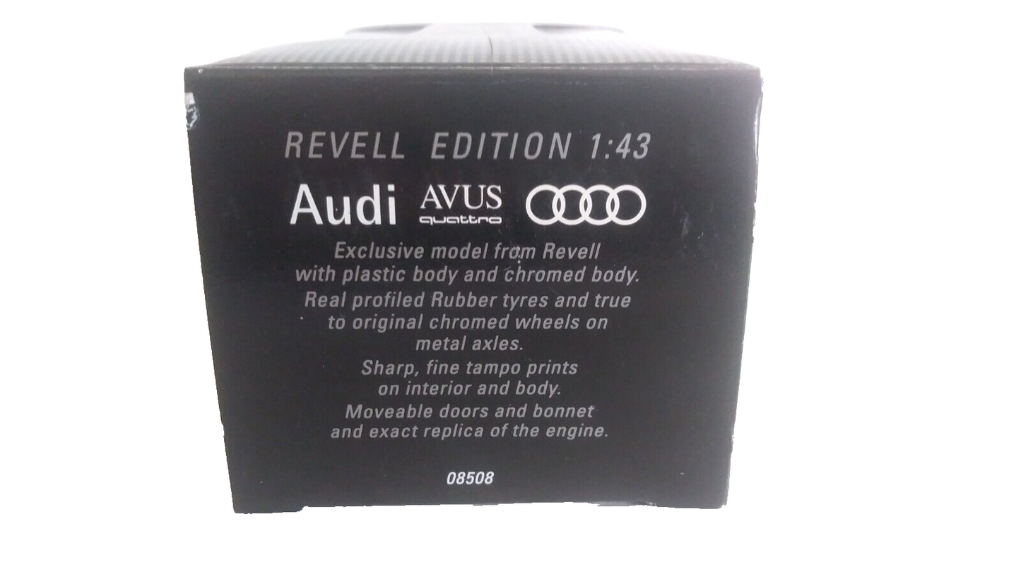 AUDI AVUS QUATTRO REVELL SCALA 1/43