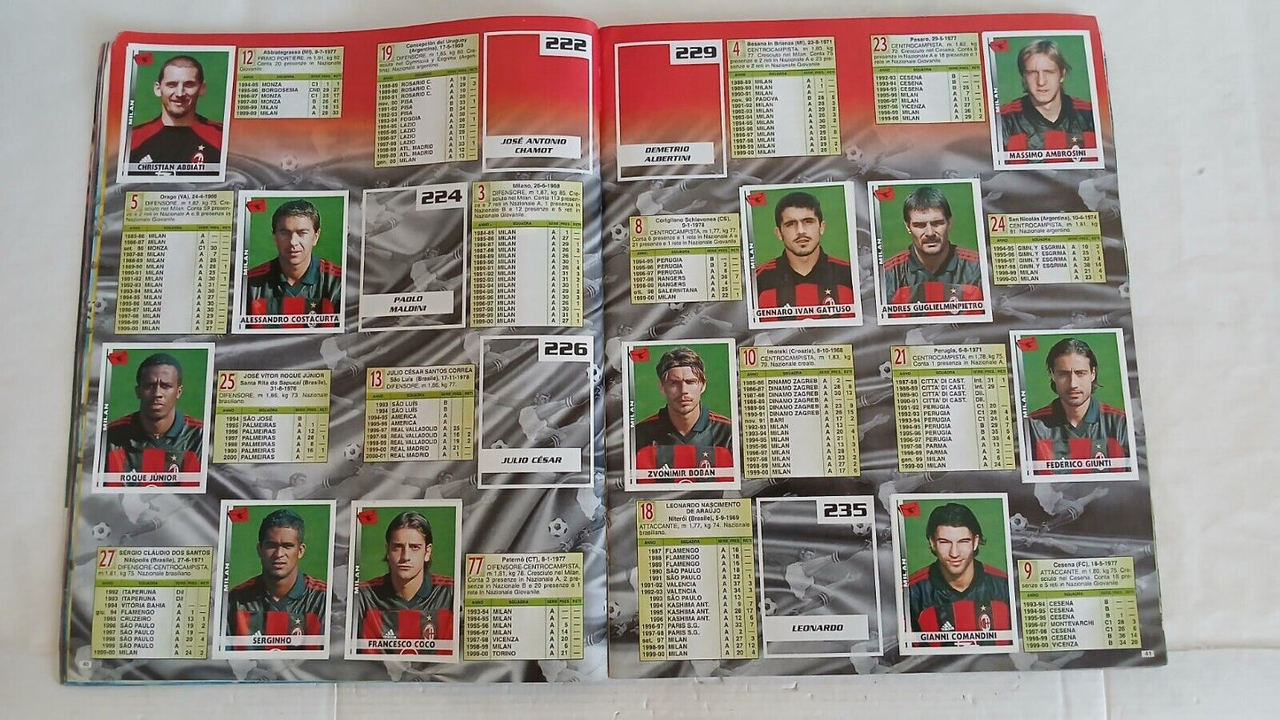 ALBUM CALCIATORI PANINI 2000-01