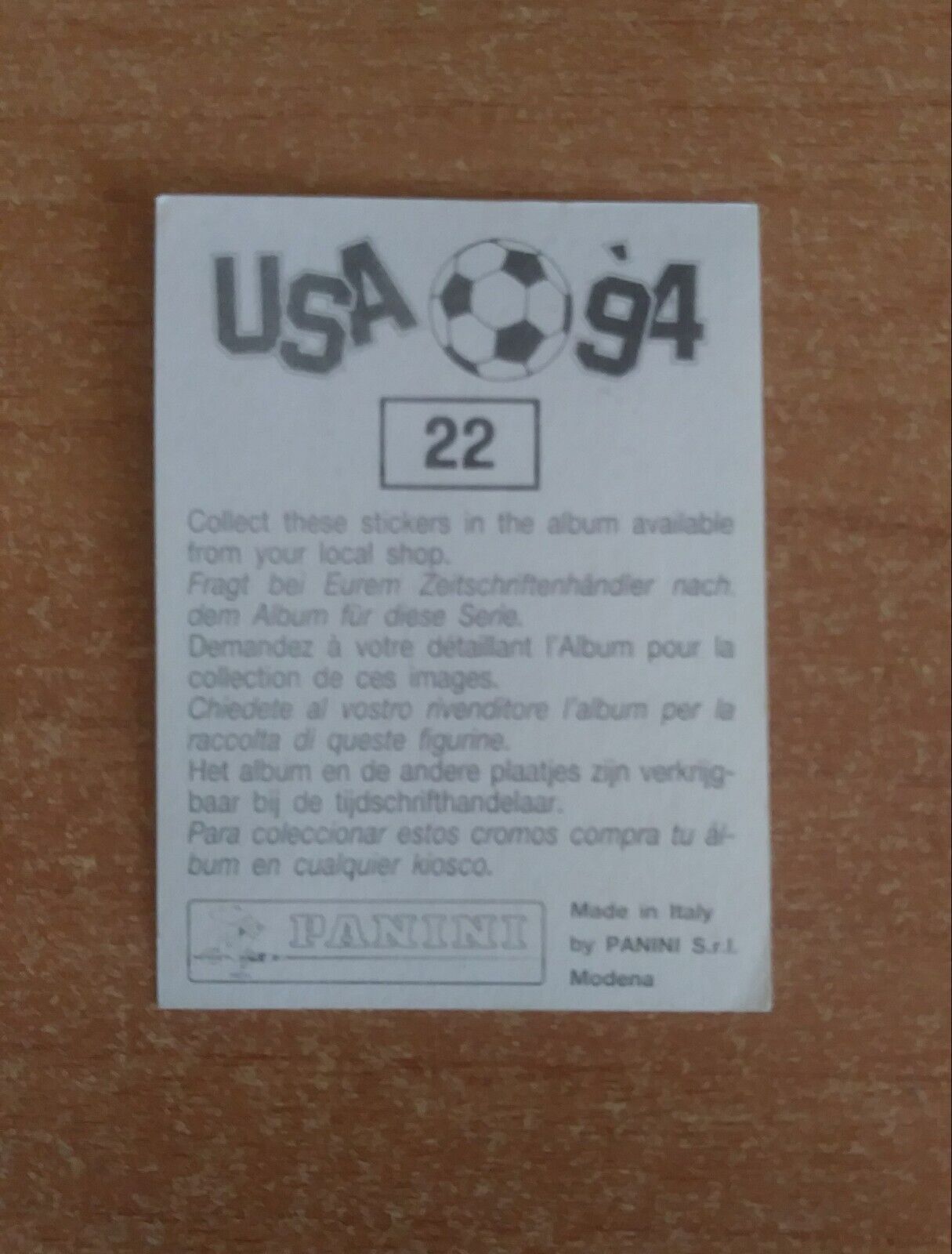 FIGURINE CALCIATORI PANINI USA 94 (N. 1-259) SCEGLI DAL MENU A TENDINA