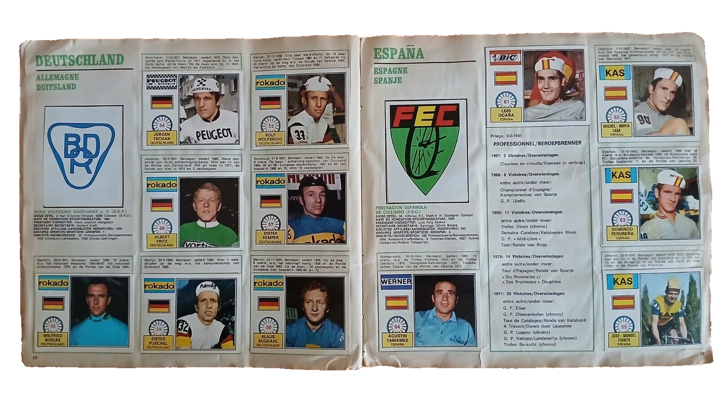 ALBUM PANINI SPRINT 72 COMPLETO/FULL