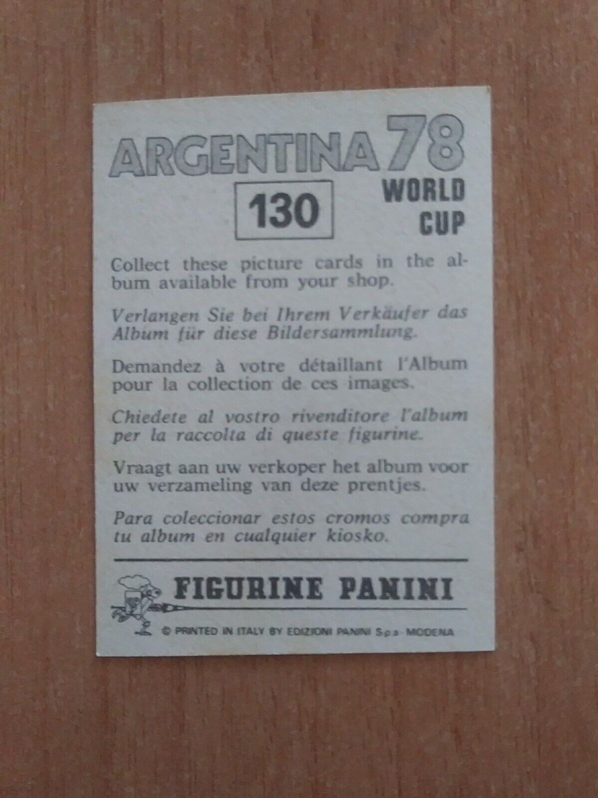 FIGURINE CALCIATORI PANINI ARGENTINA 78 (N. 1-204) SCEGLI DAL MENU A TENDINA