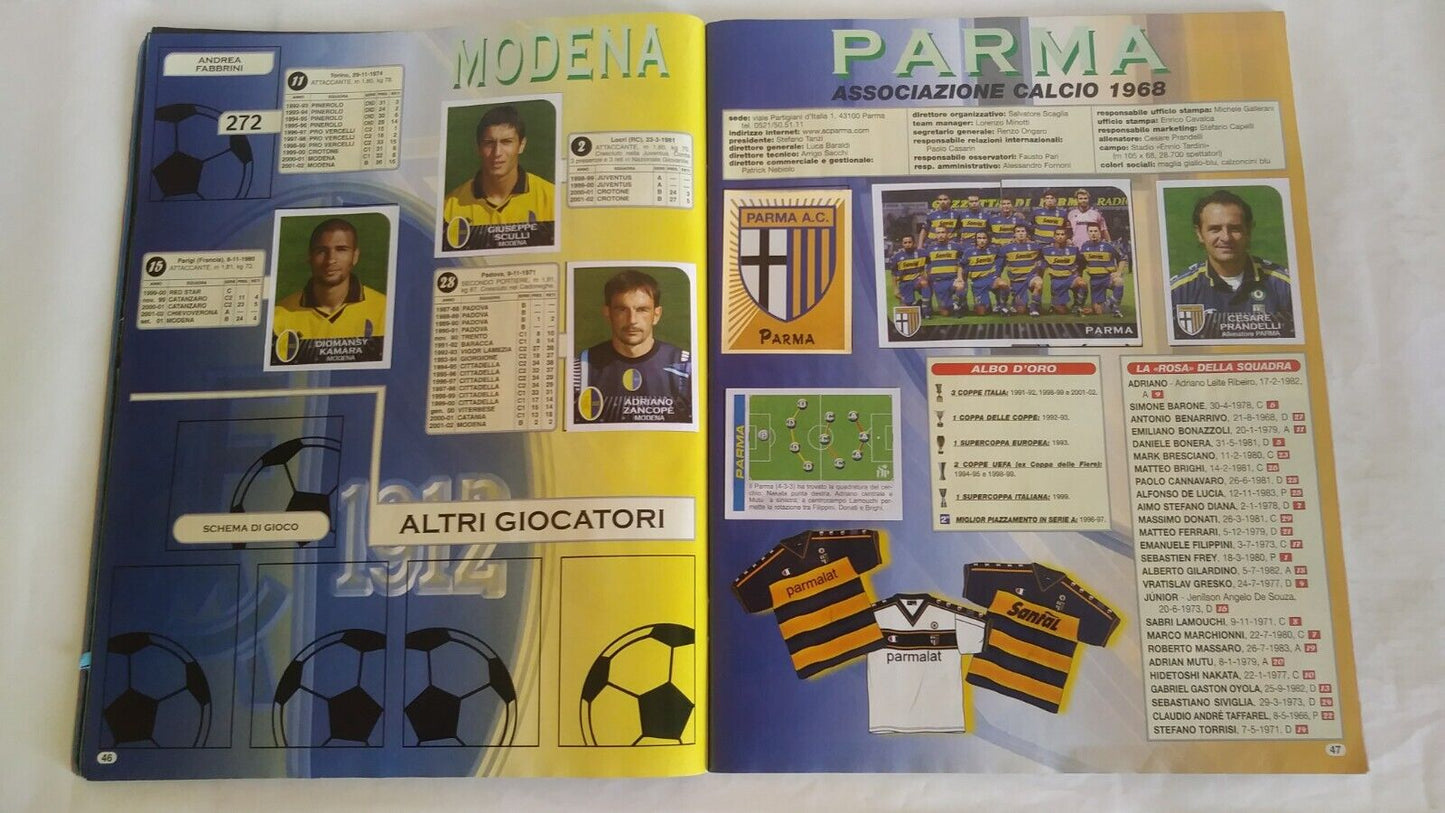 ALBUM CALCIATORI PANINI 2002-03 DA RECUPERO