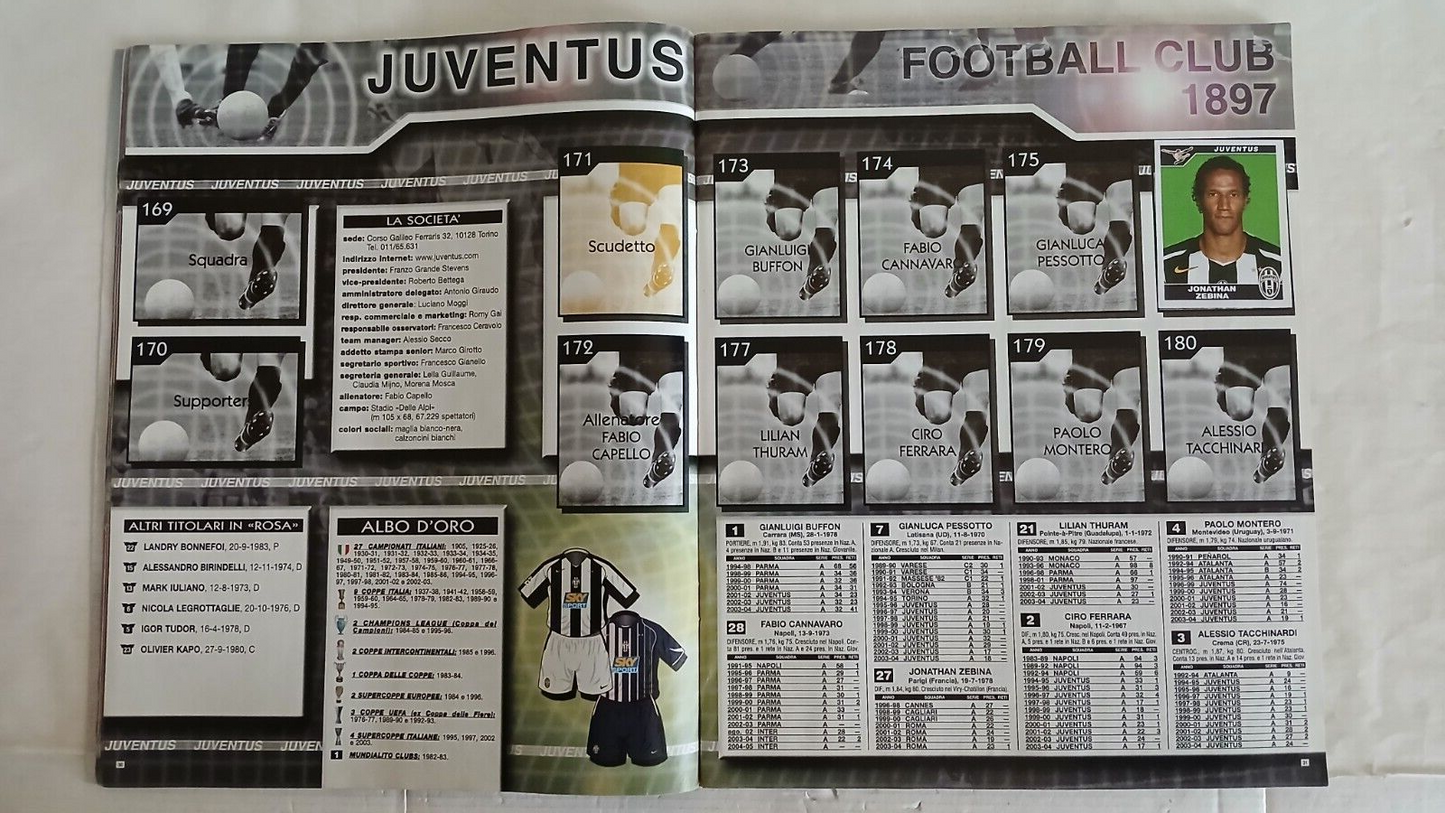 ALBUM CALCIATORI PANINI 2004-2005