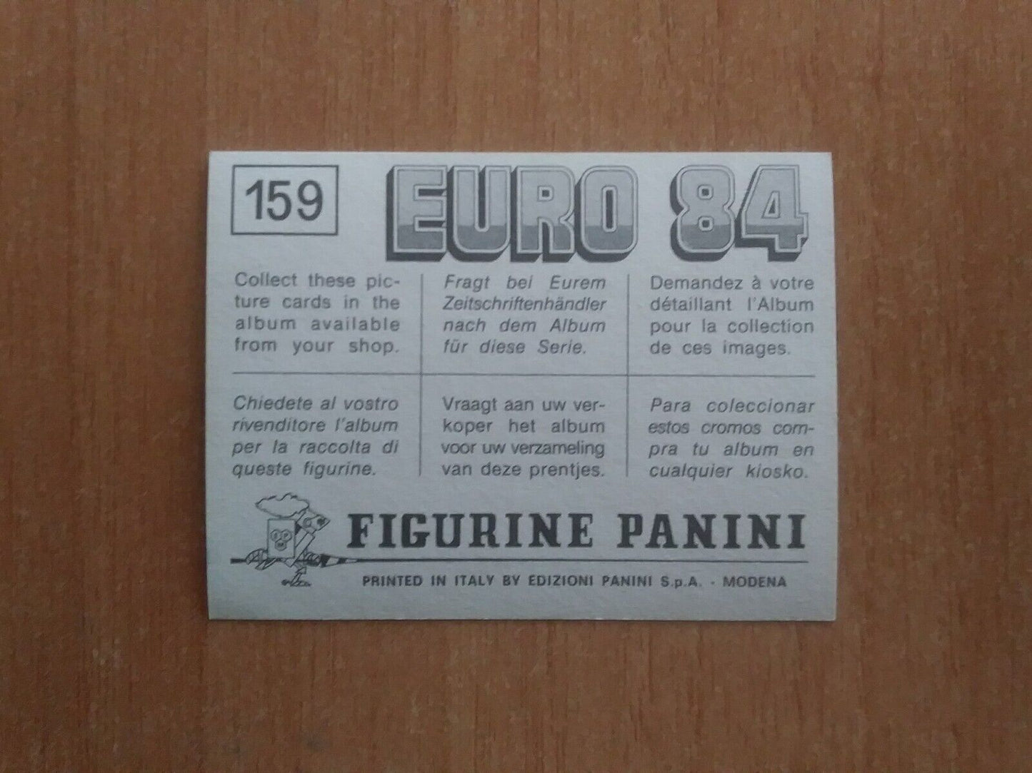 FIGURINE CALCIATORI PANINI EURO 84 (N. 126-258) SCEGLI DAL MENU A TENDINA