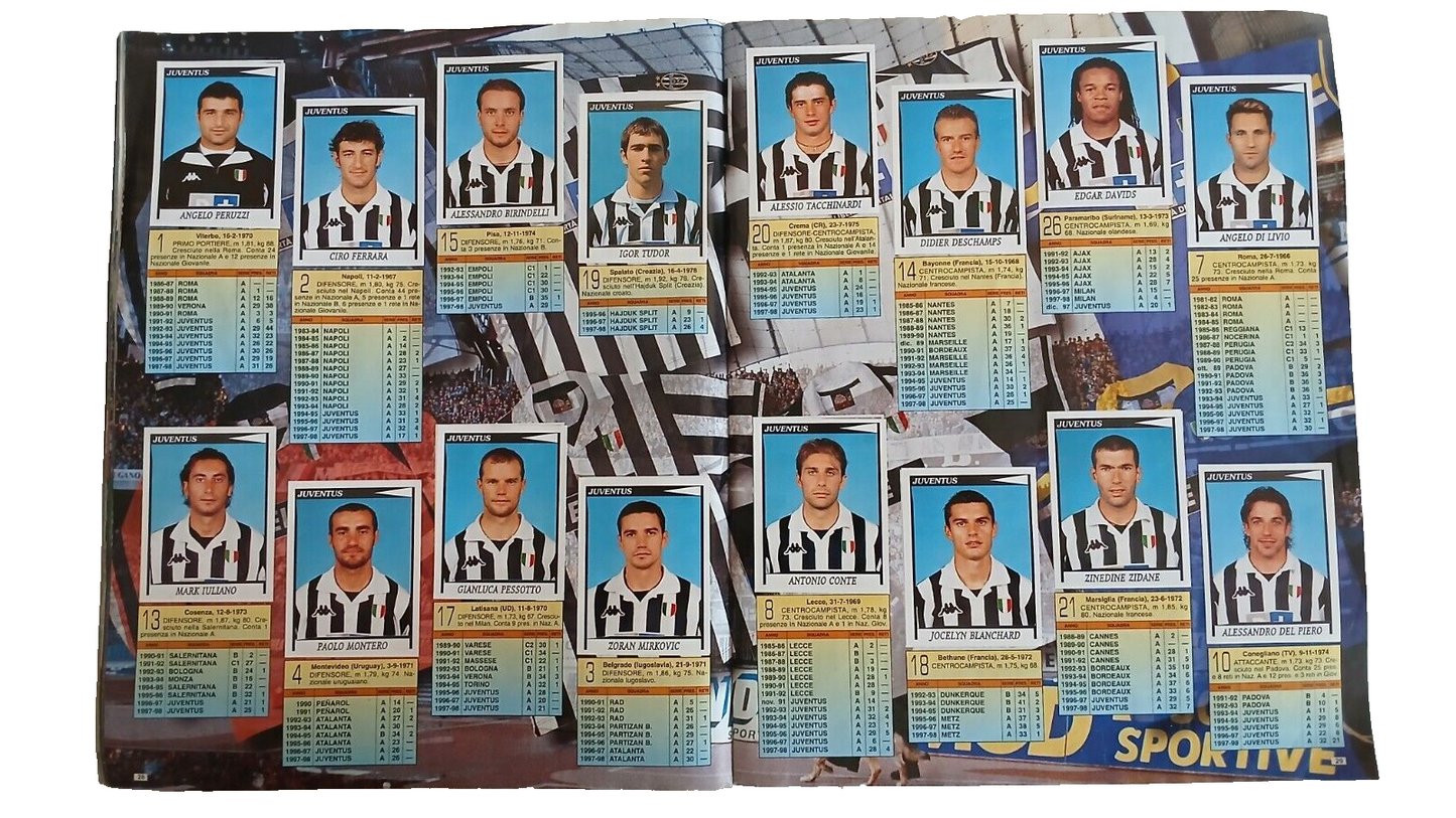 ALBUM CALCIATORI PANINI 1998-99