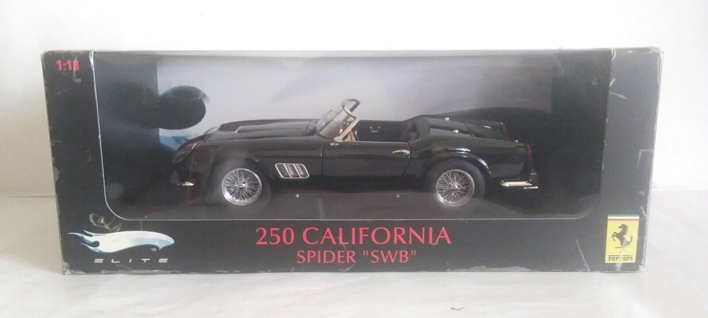 FERRARI 250 CALIFORNIA SPIDER "SWB" HOTWHEELS SCALA 1/18