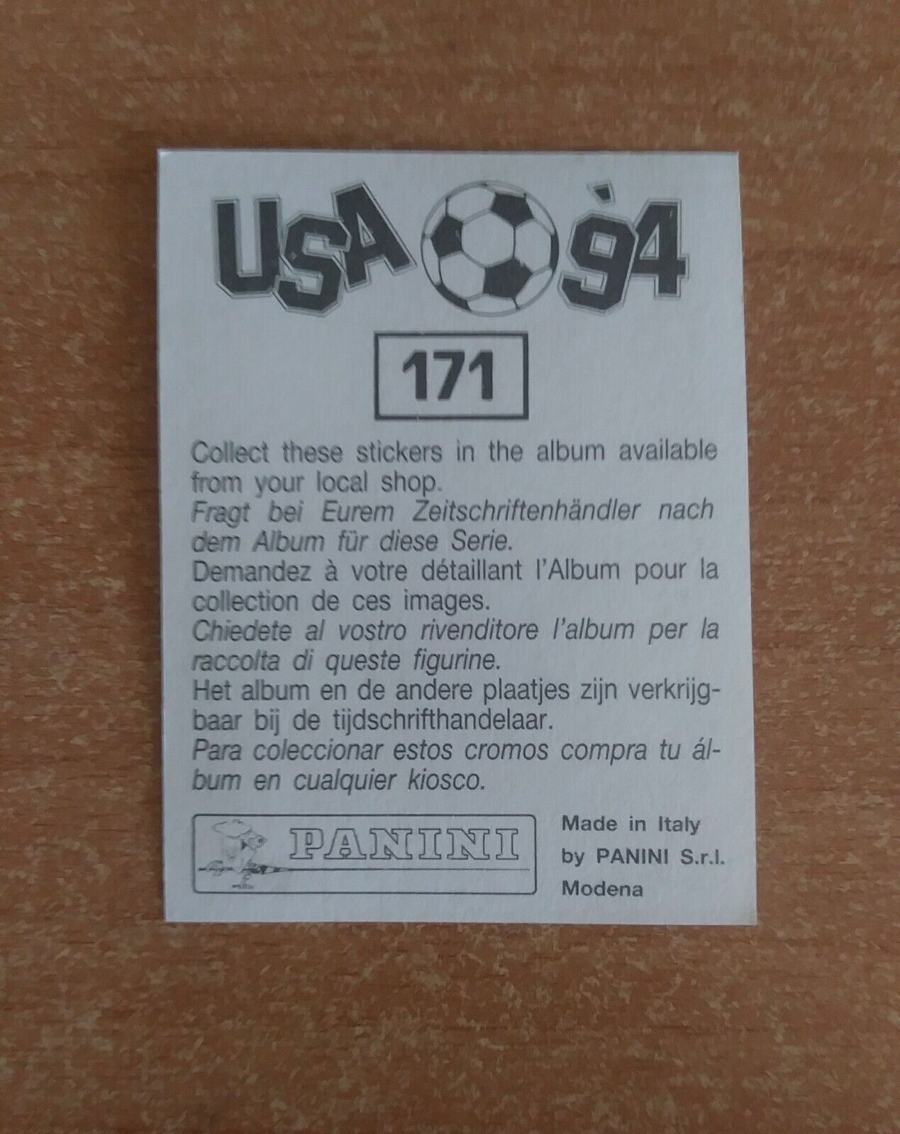 FIGURINE CALCIATORI PANINI USA 94 (N. 1-259) SCEGLI DAL MENU A TENDINA