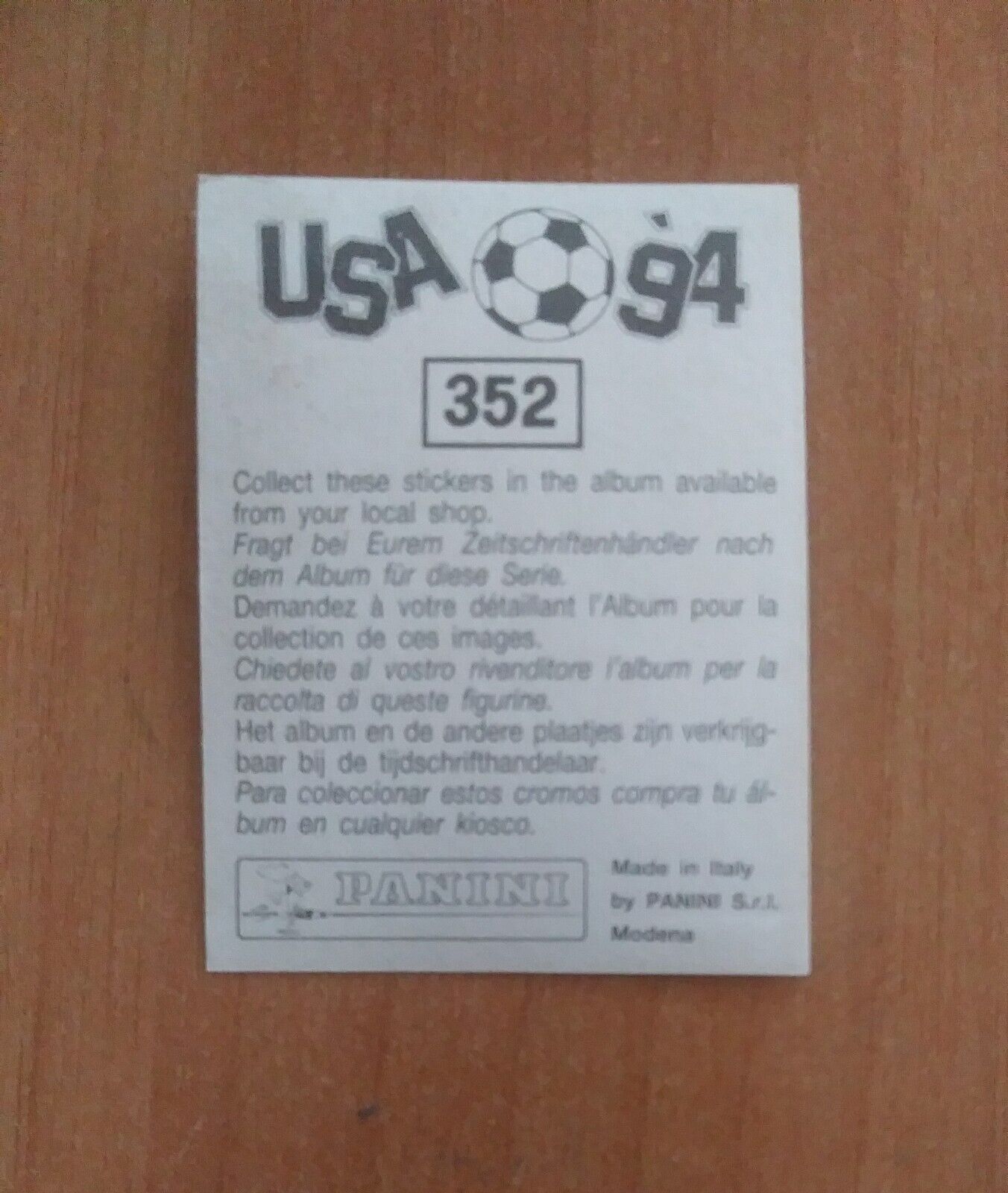 FIGURINE CALCIATORI PANINI USA 94 (N. 266-440) SCEGLI DAL MENU A TENDINA