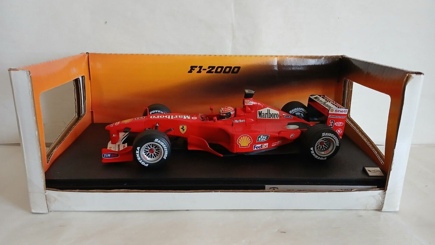 FERRARI F1 2000 "MICHAEL SCHUMACHER" HOTWHEELS SCALA 1/18