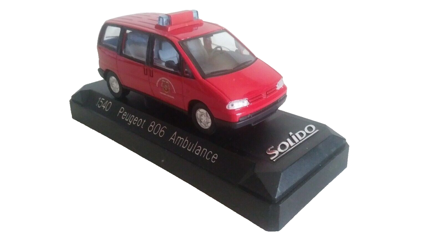 PEUGEOT 806 AMBULANCE SOLIDO SCALA 1/43