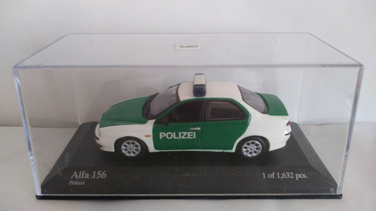 ALFA ROMEO 156 POLIZIA MINICHAMPS SCALA 1/43