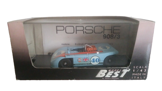 PORSCHE 908/3 BEST MODEL SCALA 1/43