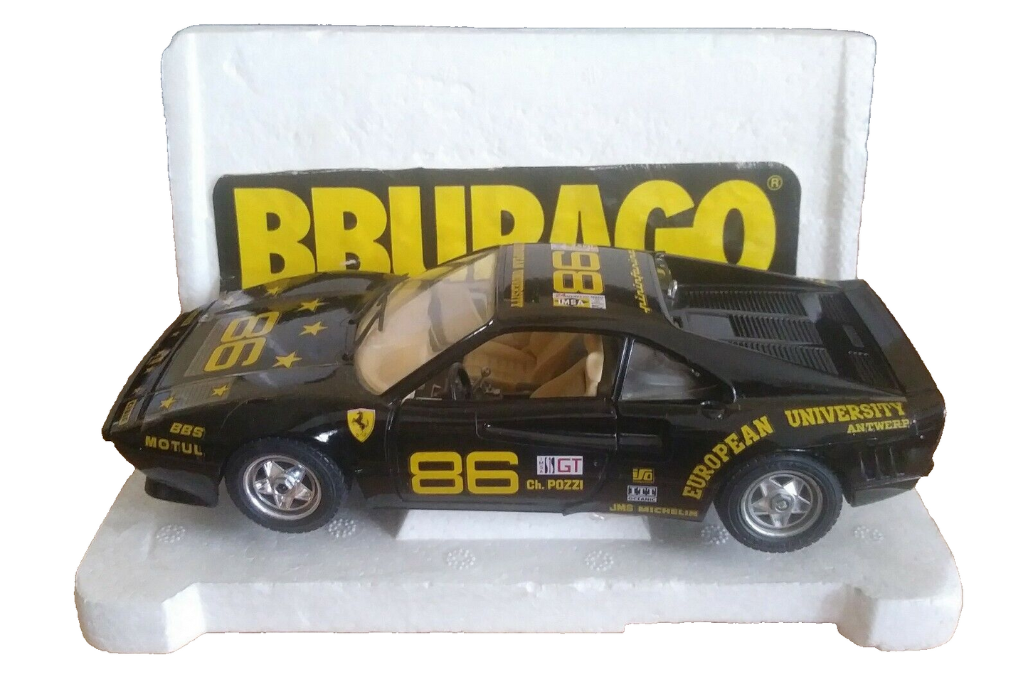 FERRARI GTO UNIVERSITY 1984 BURAGO SCALA 1/24