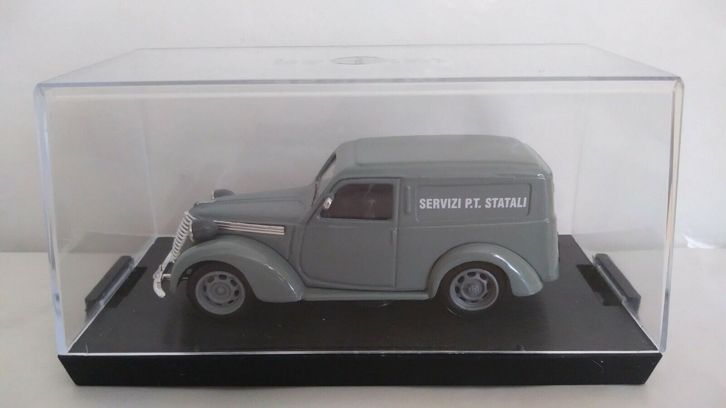 FIAT 1100 E FURGONE SERVIZI P.T. STATALI 1947 BRUMM 1/43