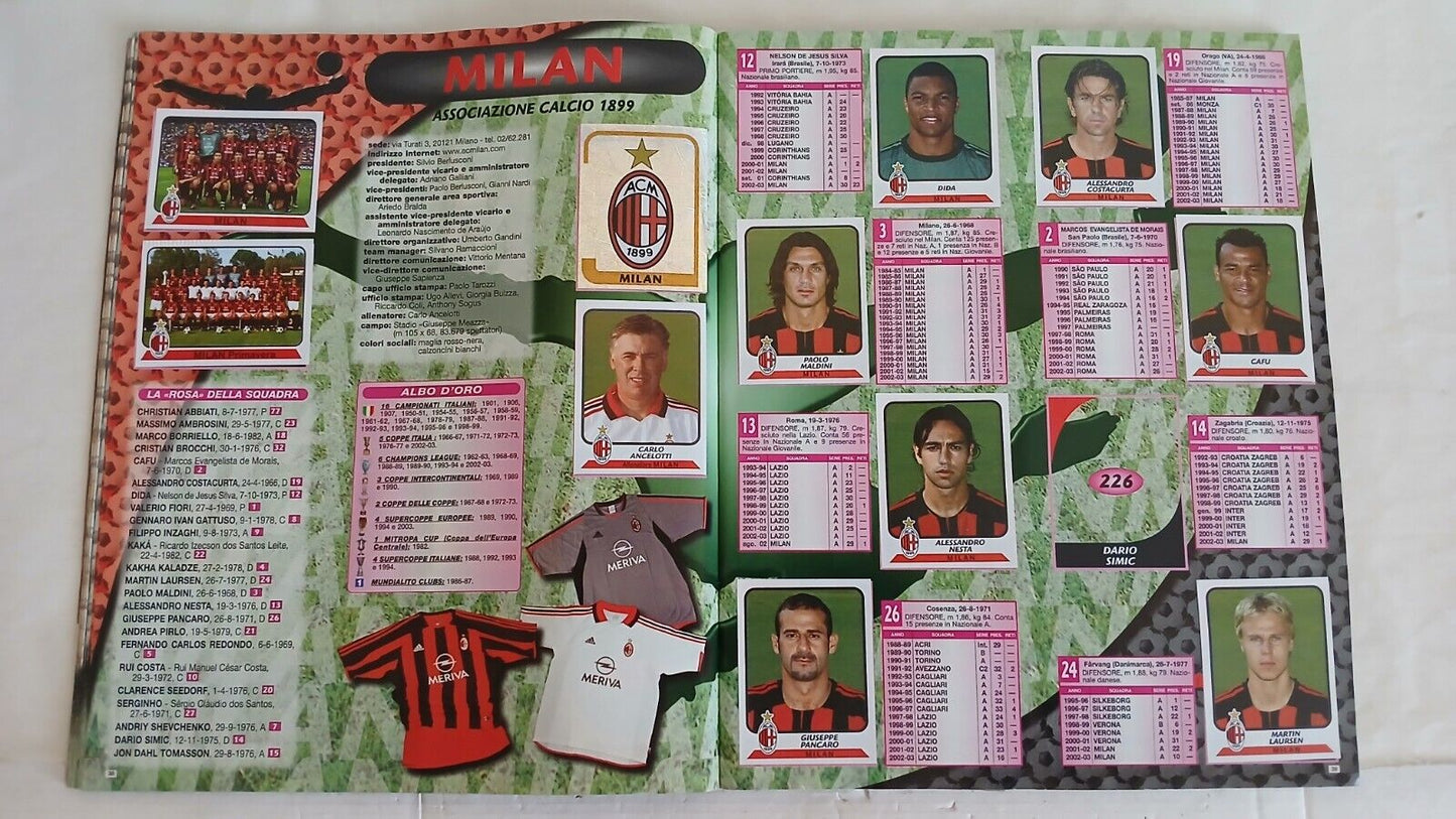 ALBUM CALCIATORI PANINI 2003-2004