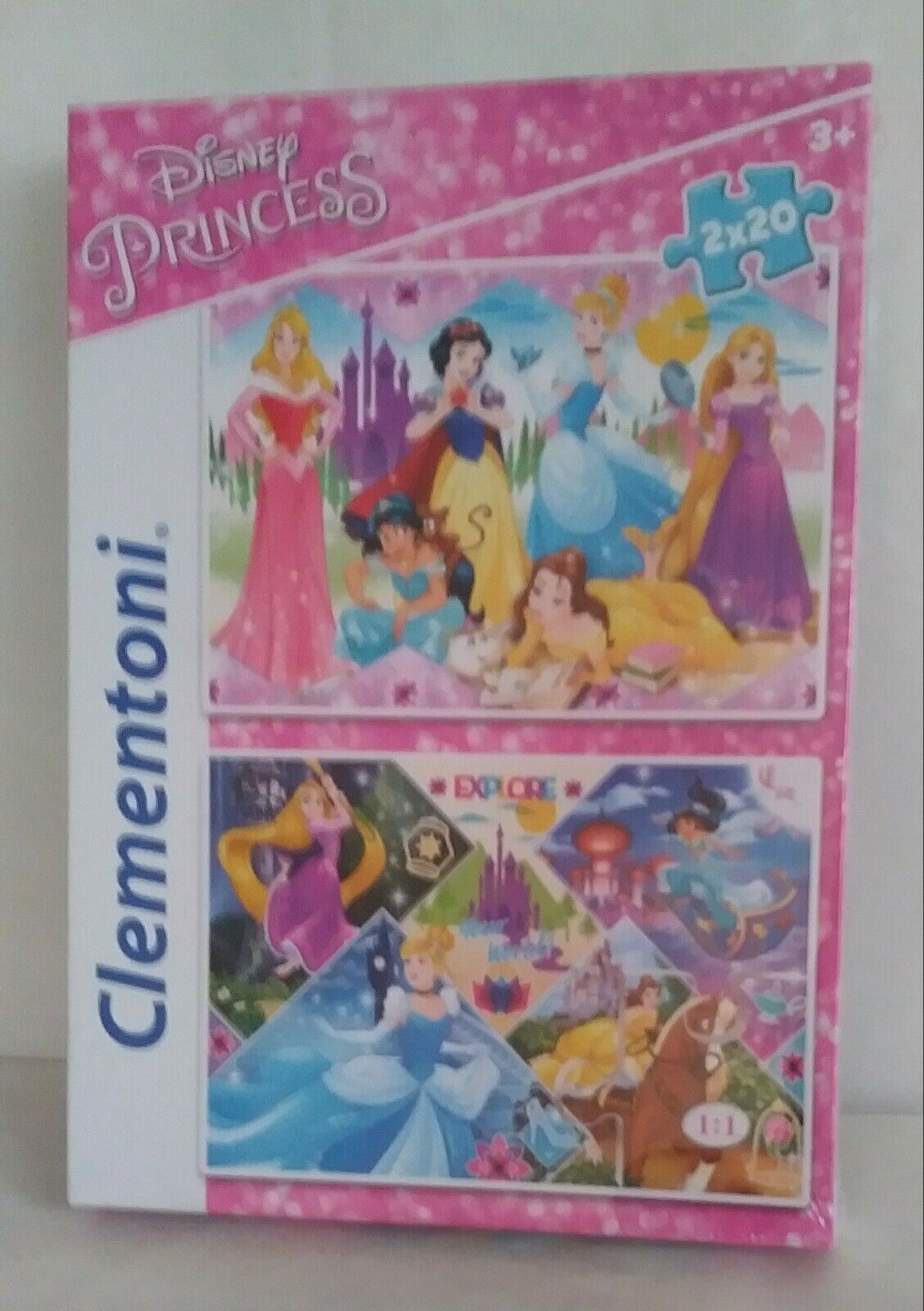 PUZZLE DISNEY PRINCESS CLEMENTONI 2X20