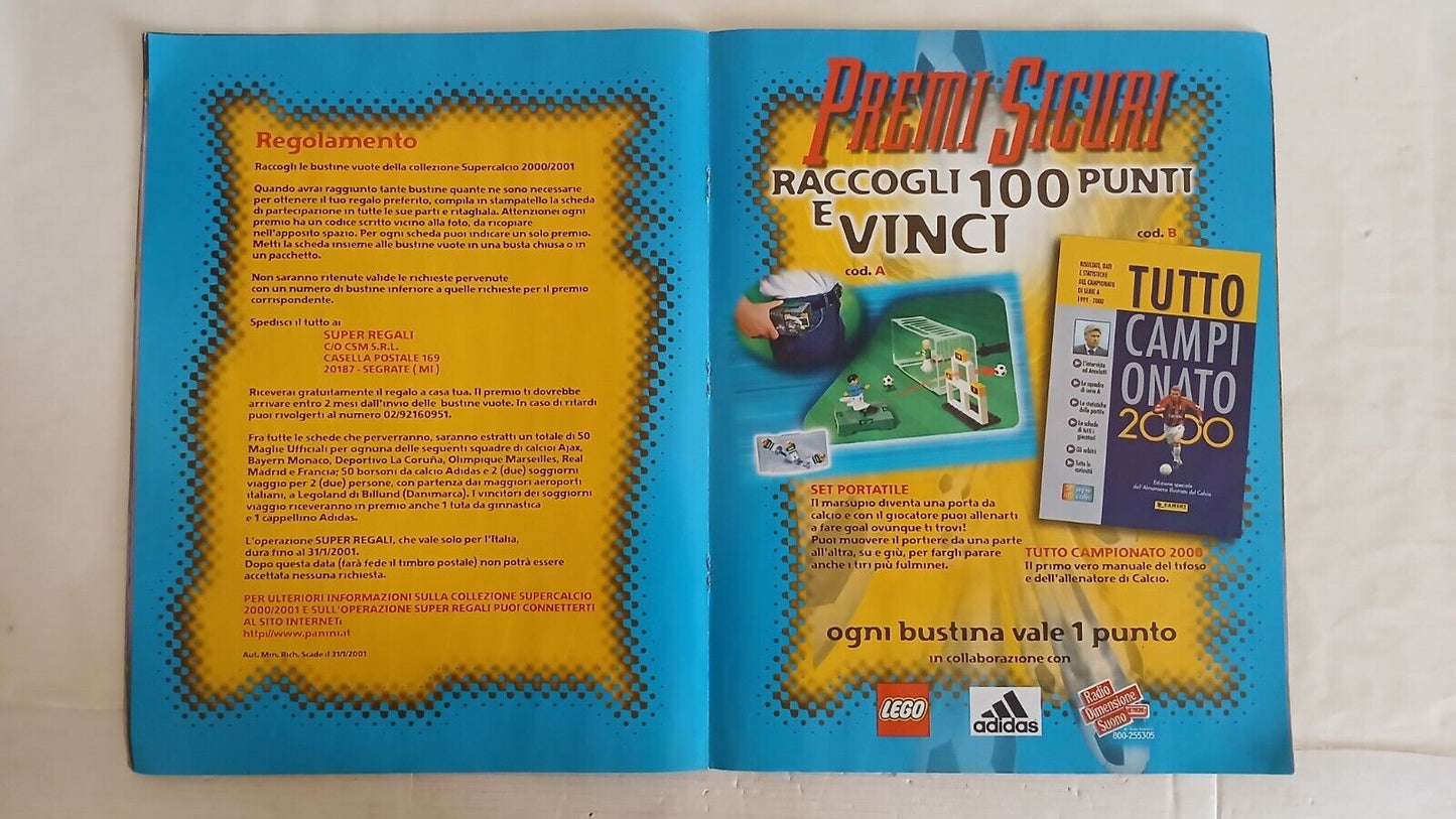 ALBUM SUPERCALCIO PANINI 2000-01