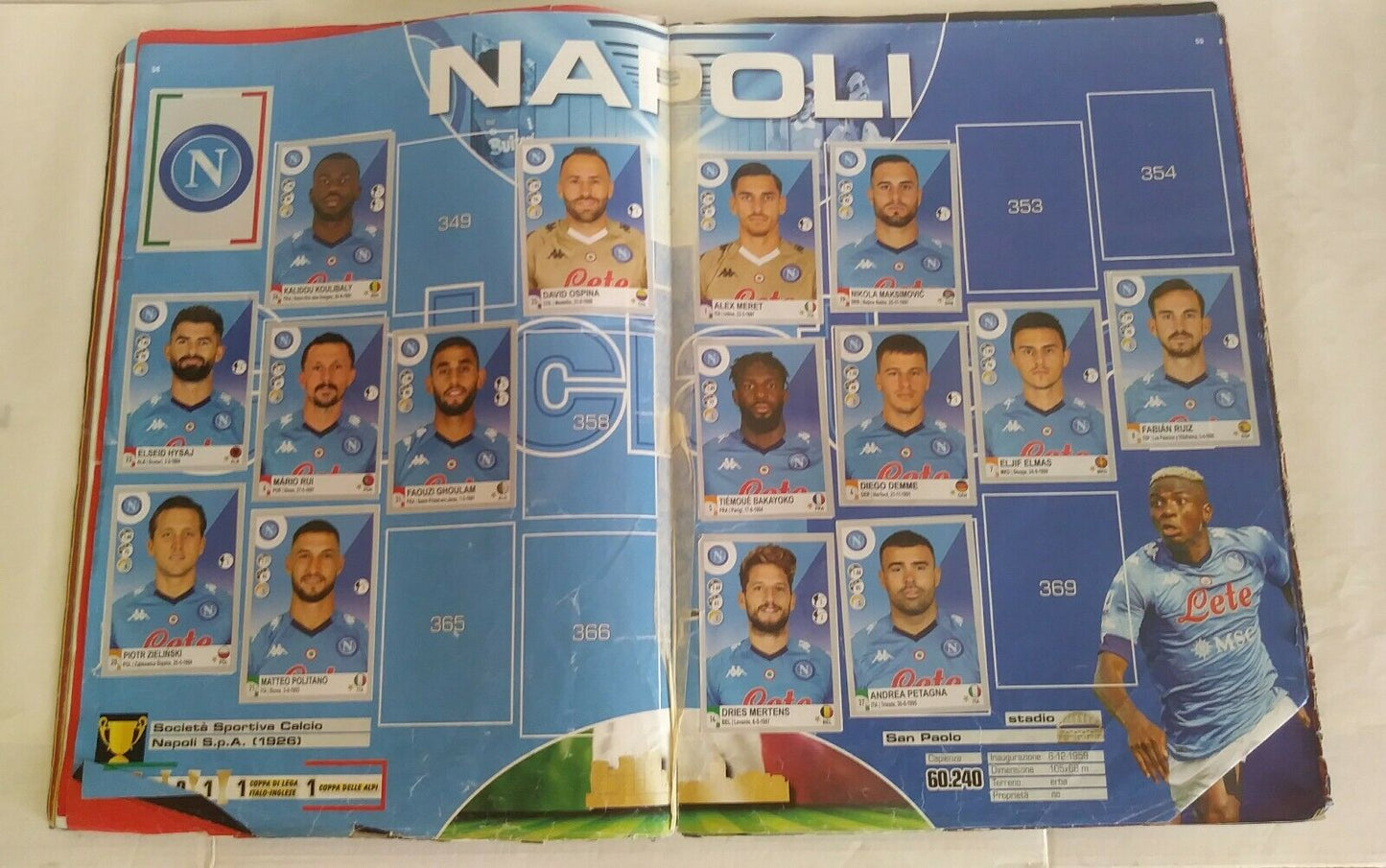 ALBUM CALCIATORI PANINI 2020-21 DA RECUPERO