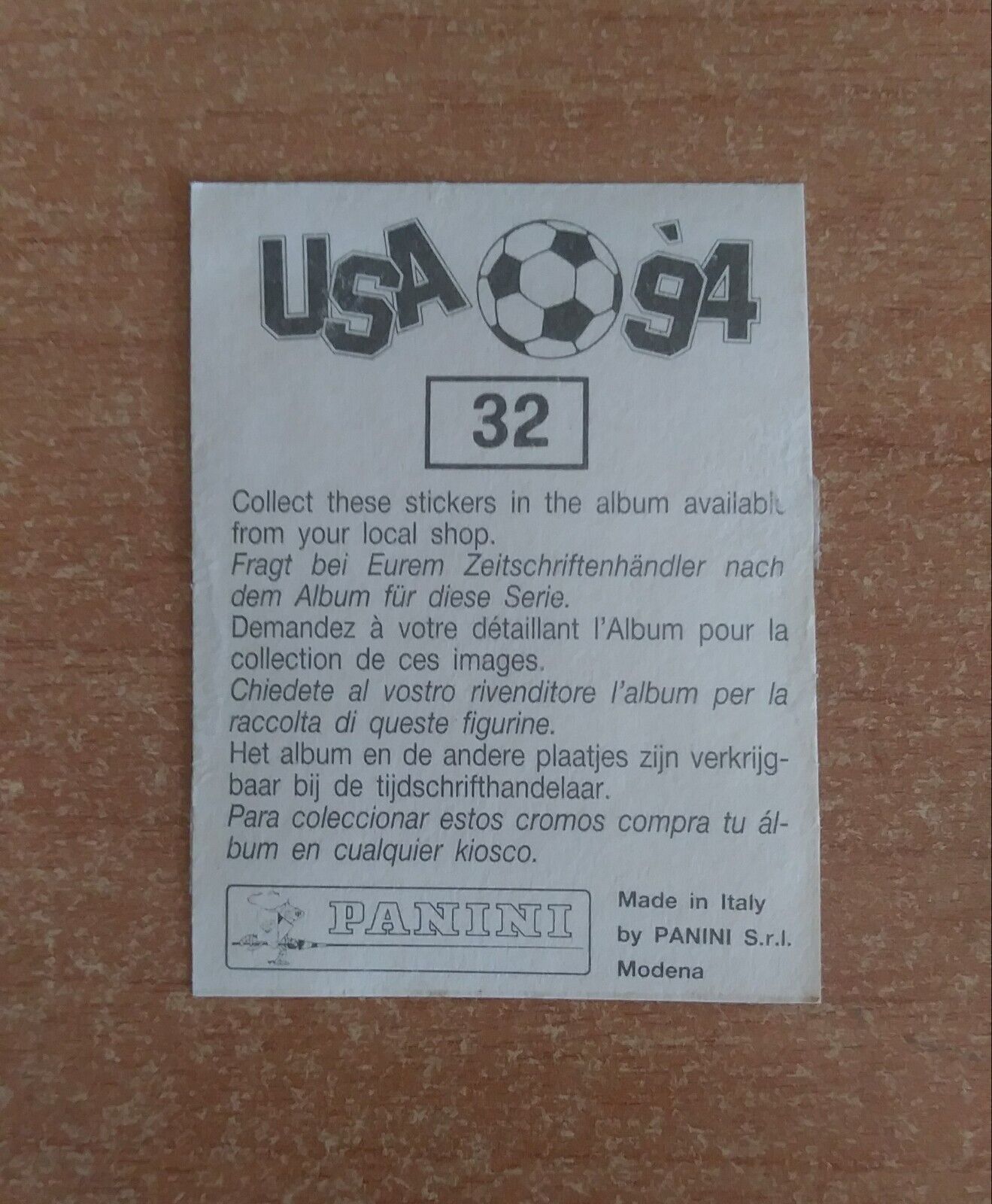 FIGURINE CALCIATORI PANINI USA 94 (N. 1-259) SCEGLI DAL MENU A TENDINA