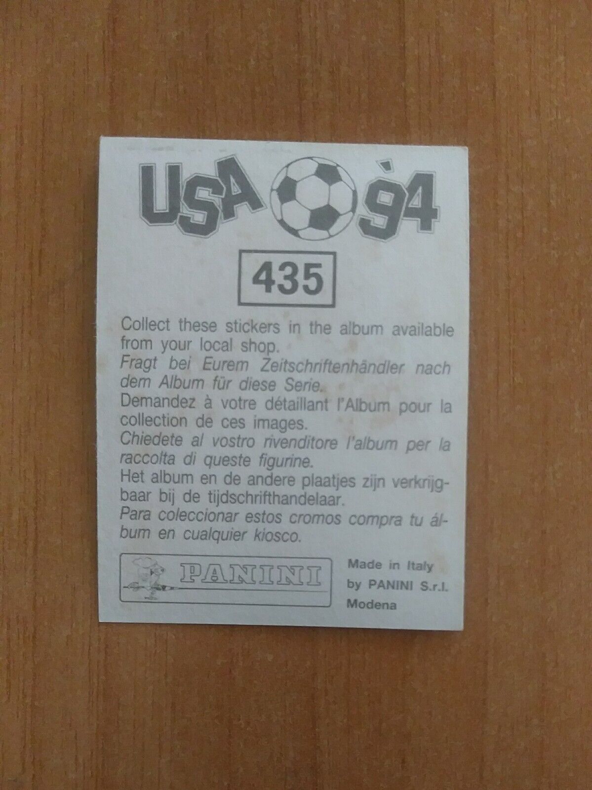 FIGURINE CALCIATORI PANINI USA 94 (N. 266-440) SCEGLI DAL MENU A TENDINA