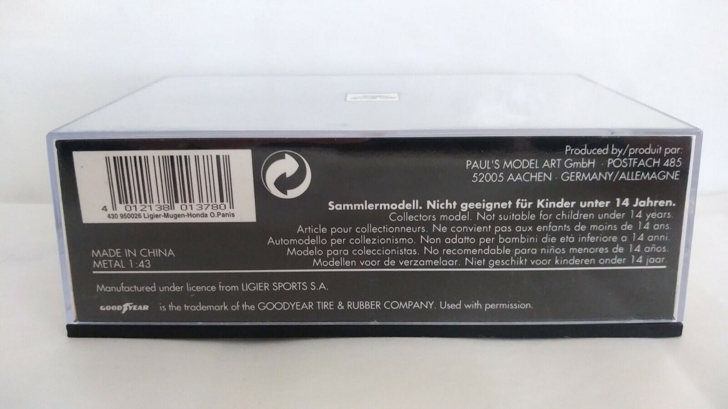 LIGIER HONDA JS41 PANIS MINICHAMPS SCALA 1/43