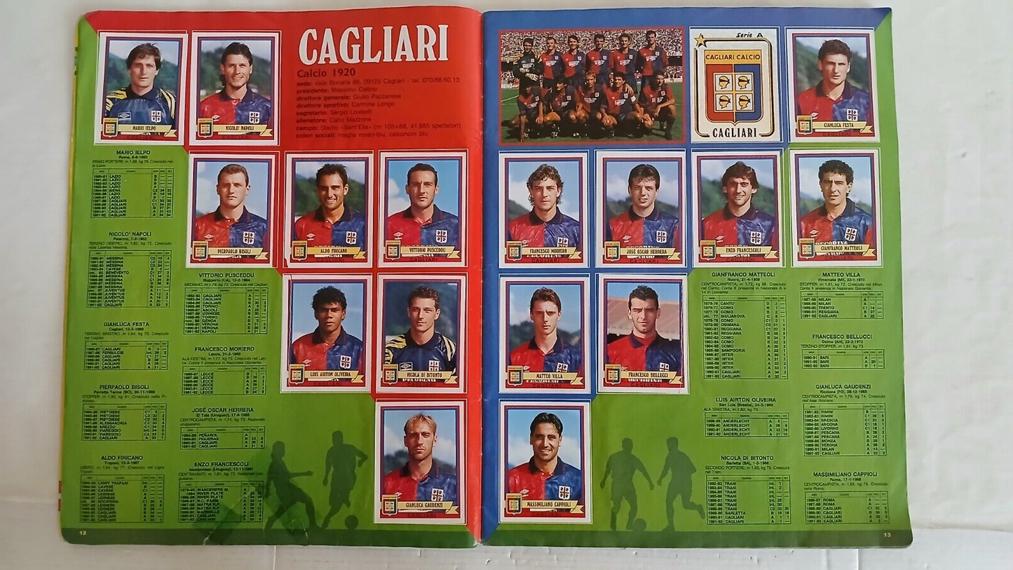 ALBUM CALCIATORI PANINI 1992-93 COMPLETO/FULL