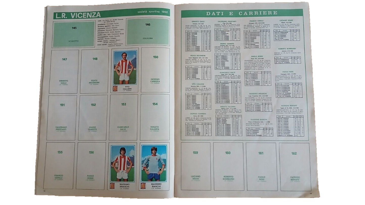 ALBUM CALCIATORI PANINI 1978-79