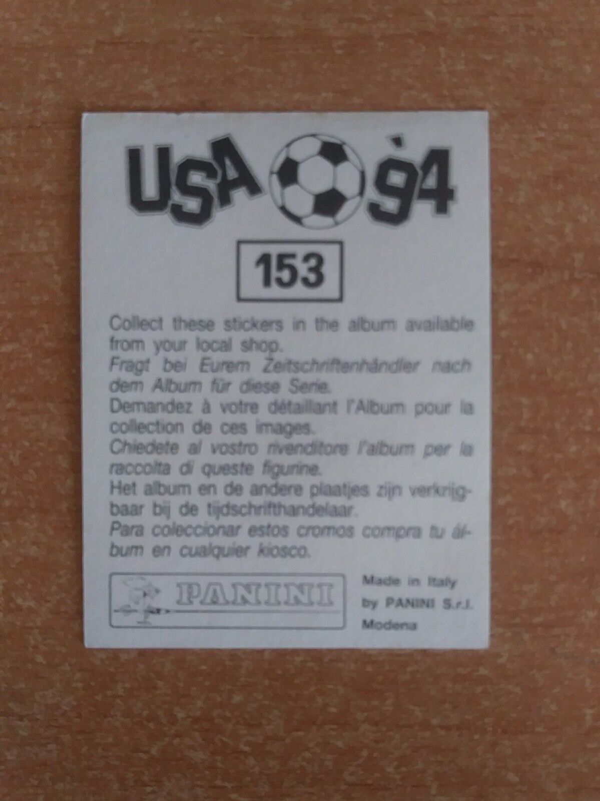 FIGURINE CALCIATORI PANINI USA 94 (N. 1-259) SCEGLI DAL MENU A TENDINA