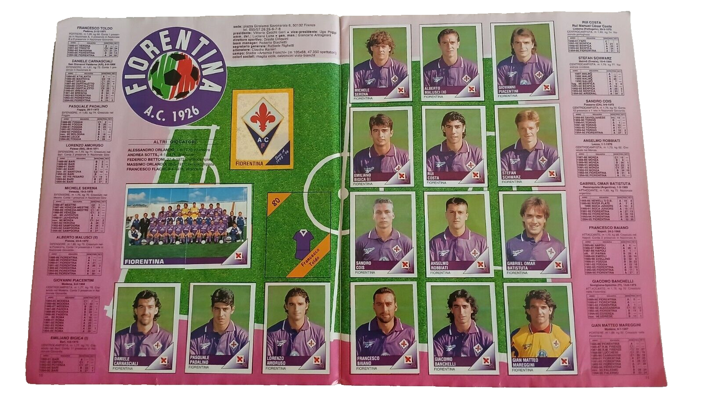 ALBUM CALCIATORI PANINI 1995-96