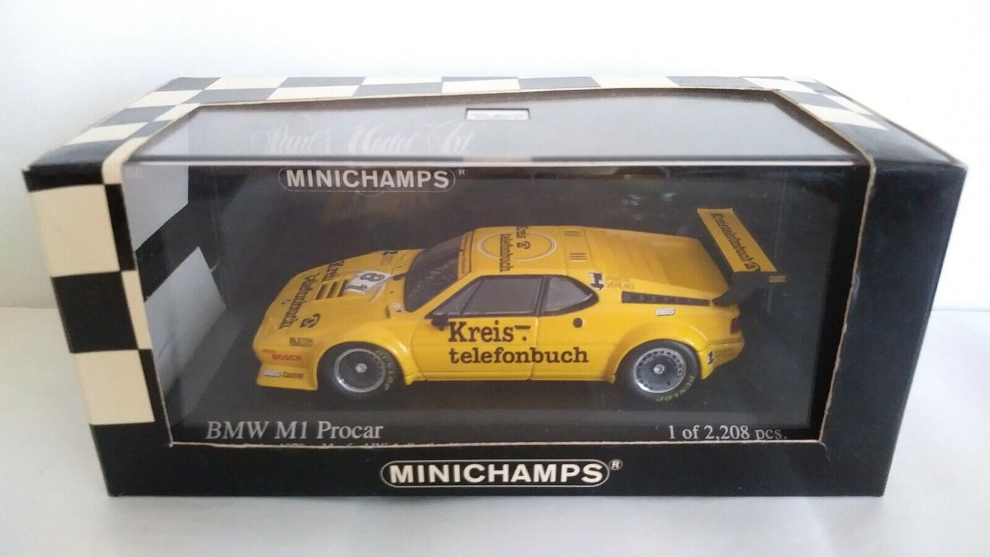 BMW M1 PROCAR MINICHAMPS SCALA 1/43