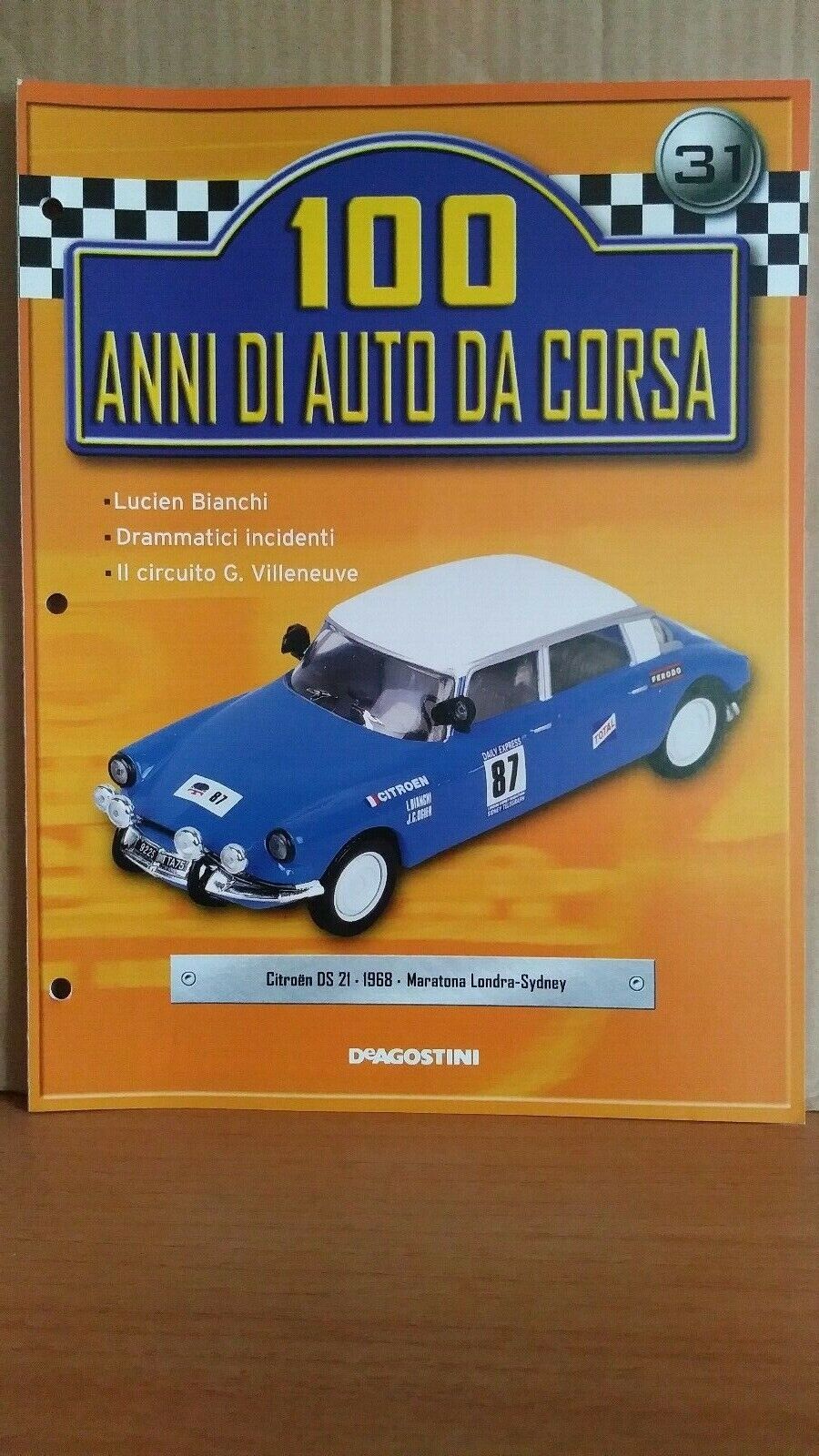 100 ANNI DI AUTO DA CORSA FASCICOLI SCEGLI DAL MENU A TENDINA