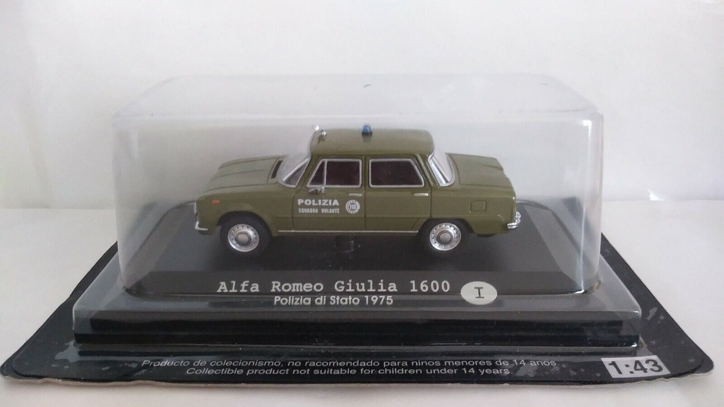 AUTO DELLA POLIZIA DA COLLEZIONE 1:43 SCEGLI DAL MENU A TENDINA