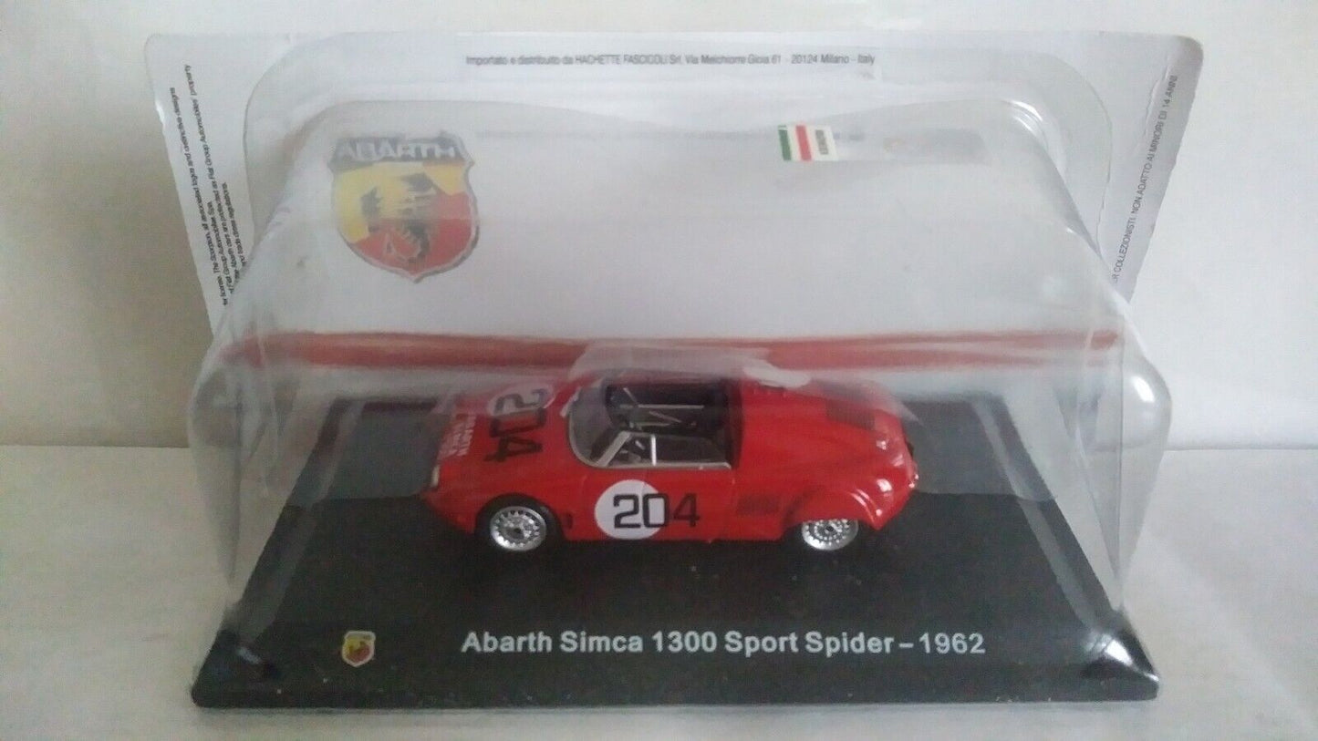 ABARTH COLLECTION 1:43 SCEGLI DAL MENU A TENDINA