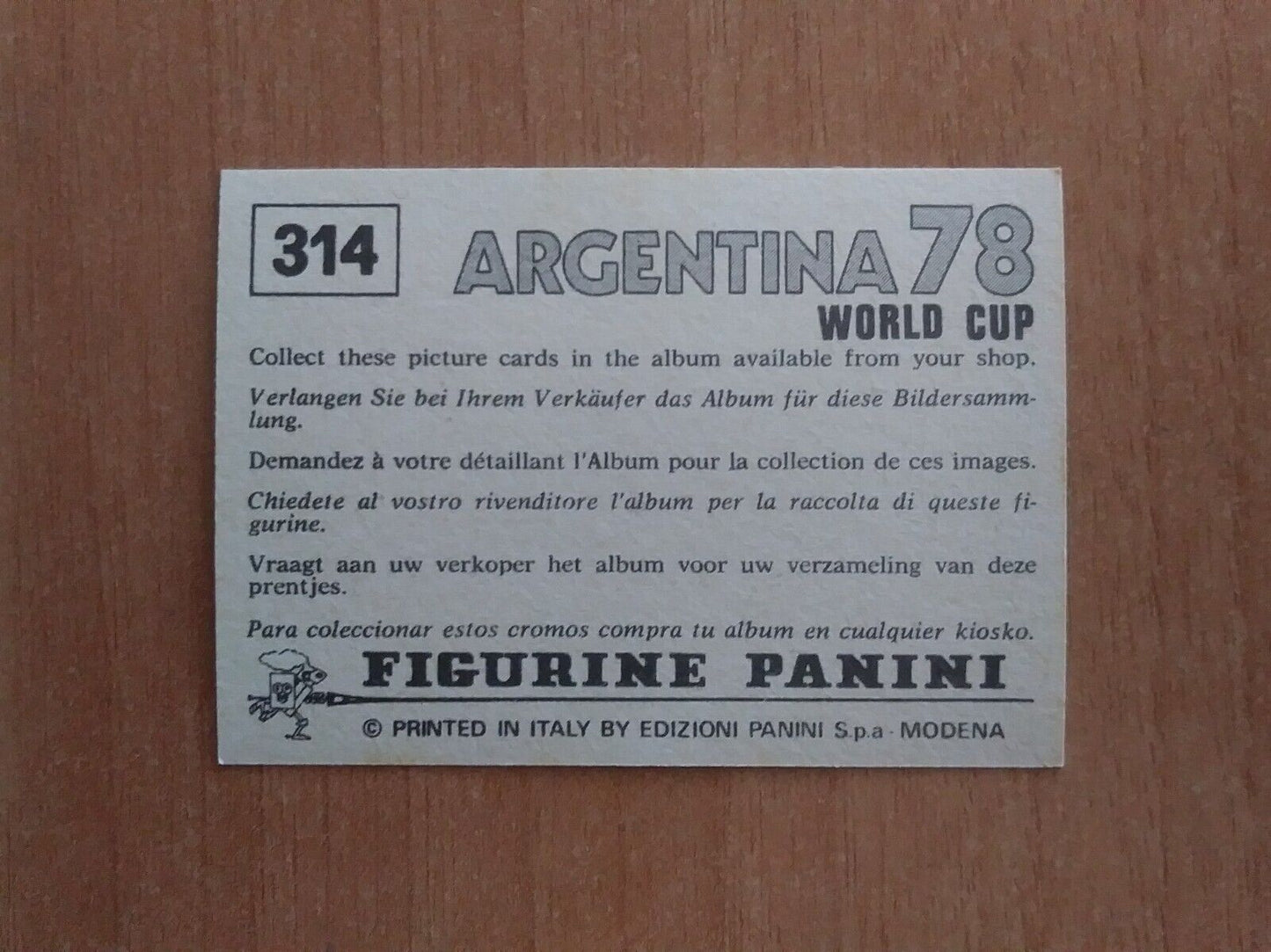 FIGURINE CALCIATORI PANINI ARGENTINA 78 (N. 205-400) SCEGLI DAL MENU A TENDINA