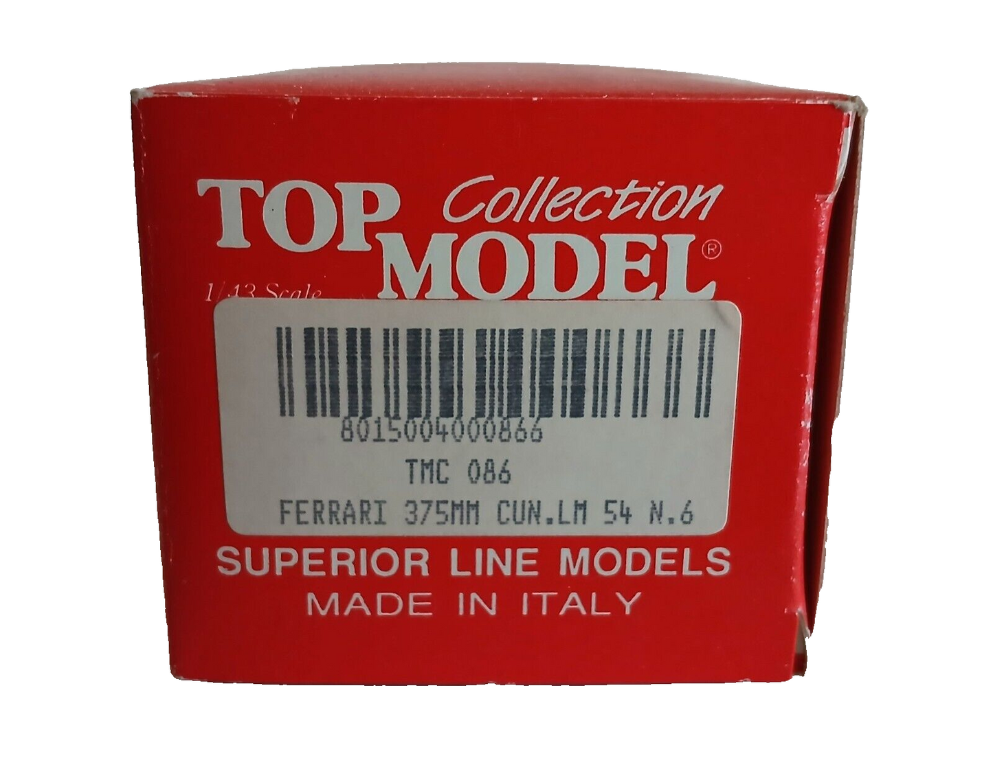 FERRARI 375 MM CUN LM 54 TOP MODEL SCALA 1/43