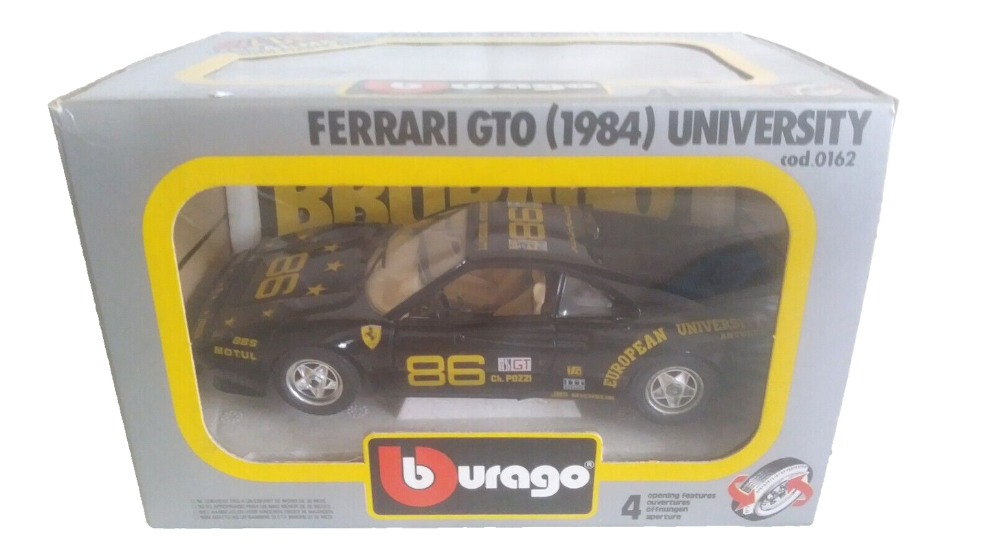 FERRARI GTO UNIVERSITY 1984 BURAGO SCALA 1/24