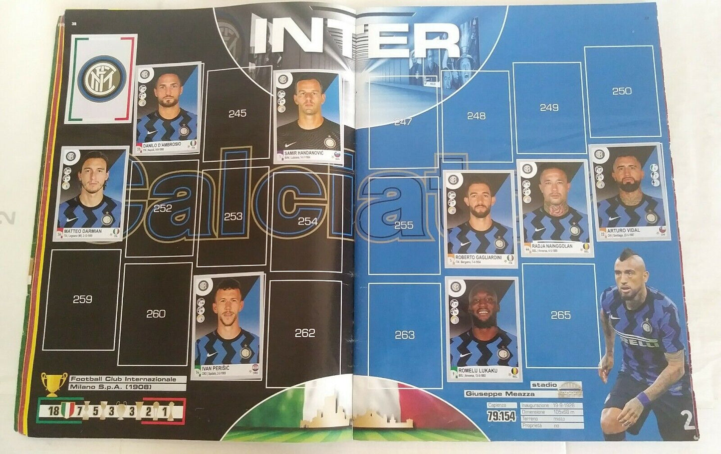 ALBUM CALCIATORI PANINI 2020-21 DA RECUPERO