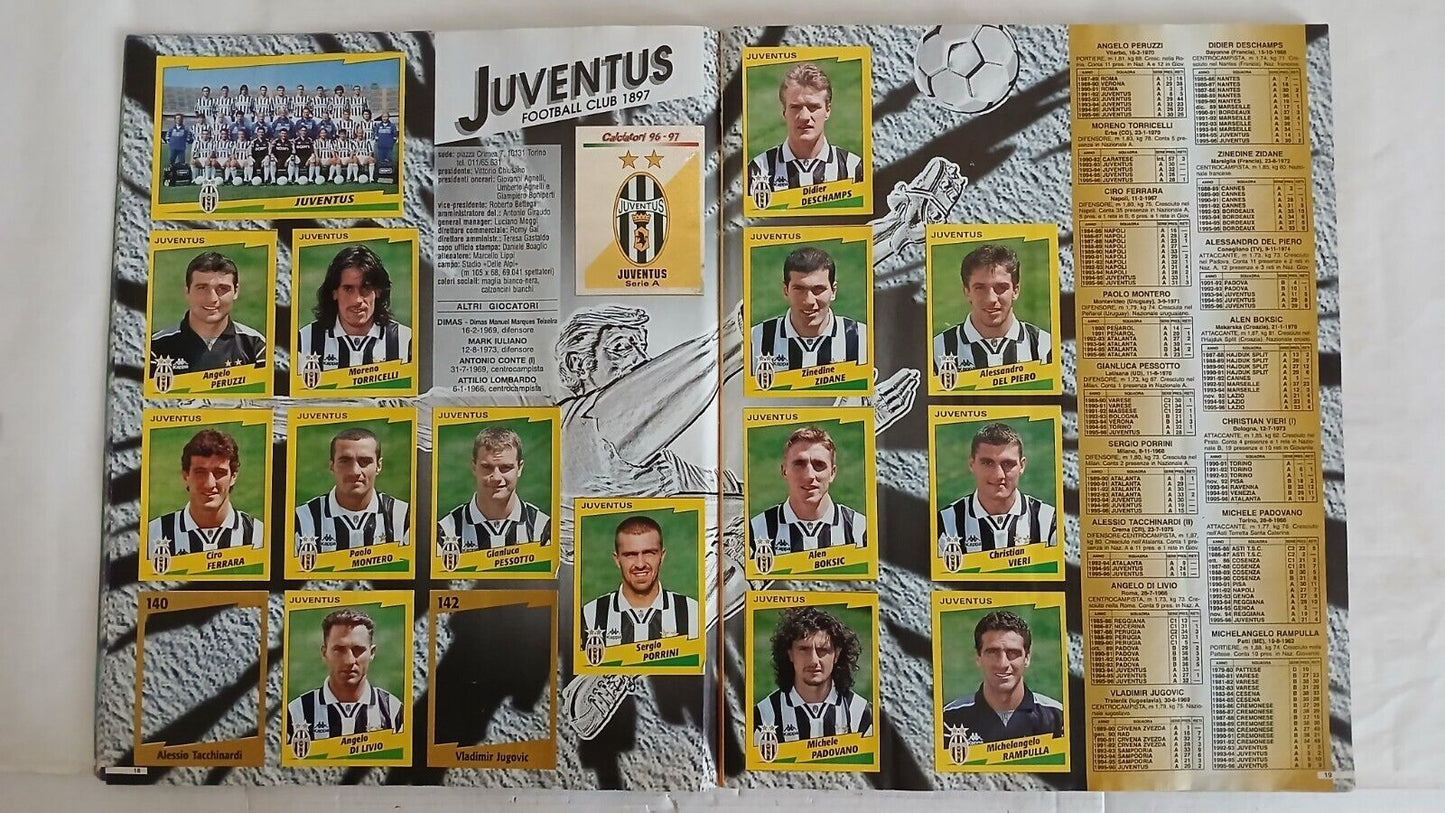 ALBUM CALCIATORI PANINI 1996-97