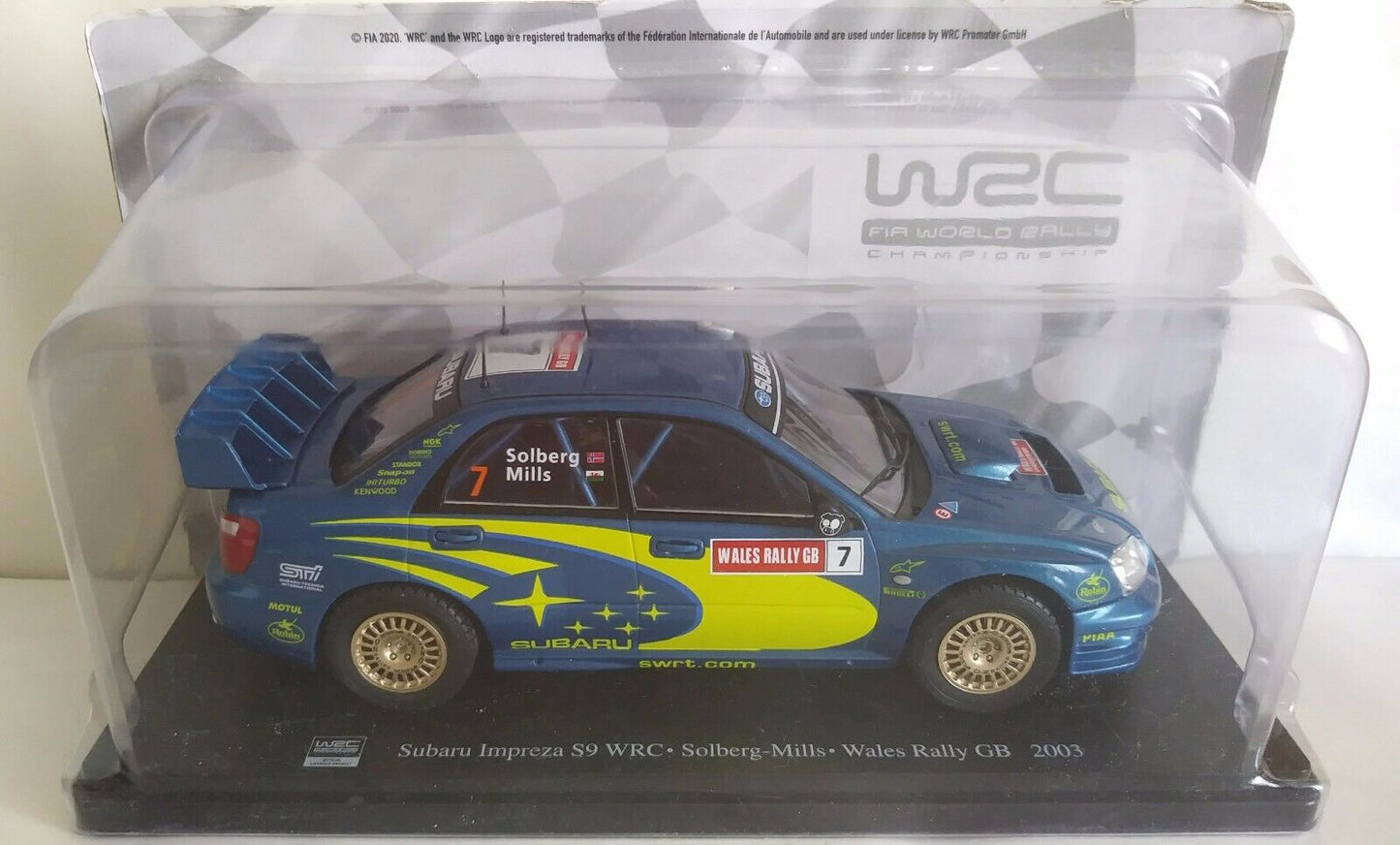 WRC FIA WORLD RALLY CHAMPIONSHIP 1:24 SCEGLI DAL MENU A TENDINA