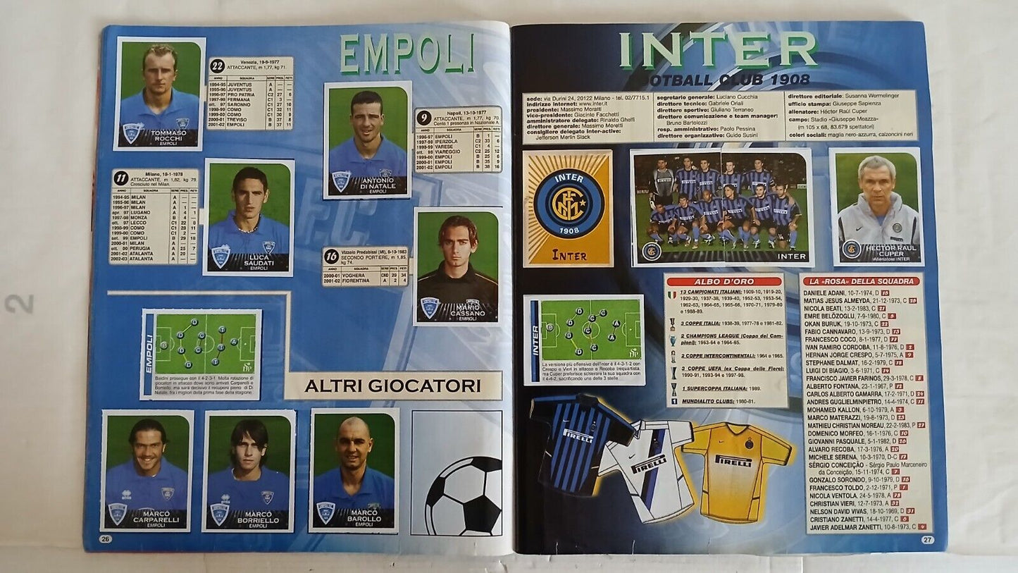 ALBUM CALCIATORI PANINI 2002-03