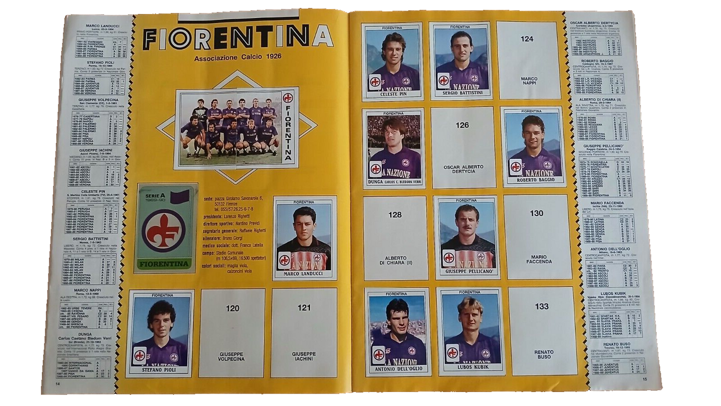 ALBUM CALCIATORI PANINI 1989-90