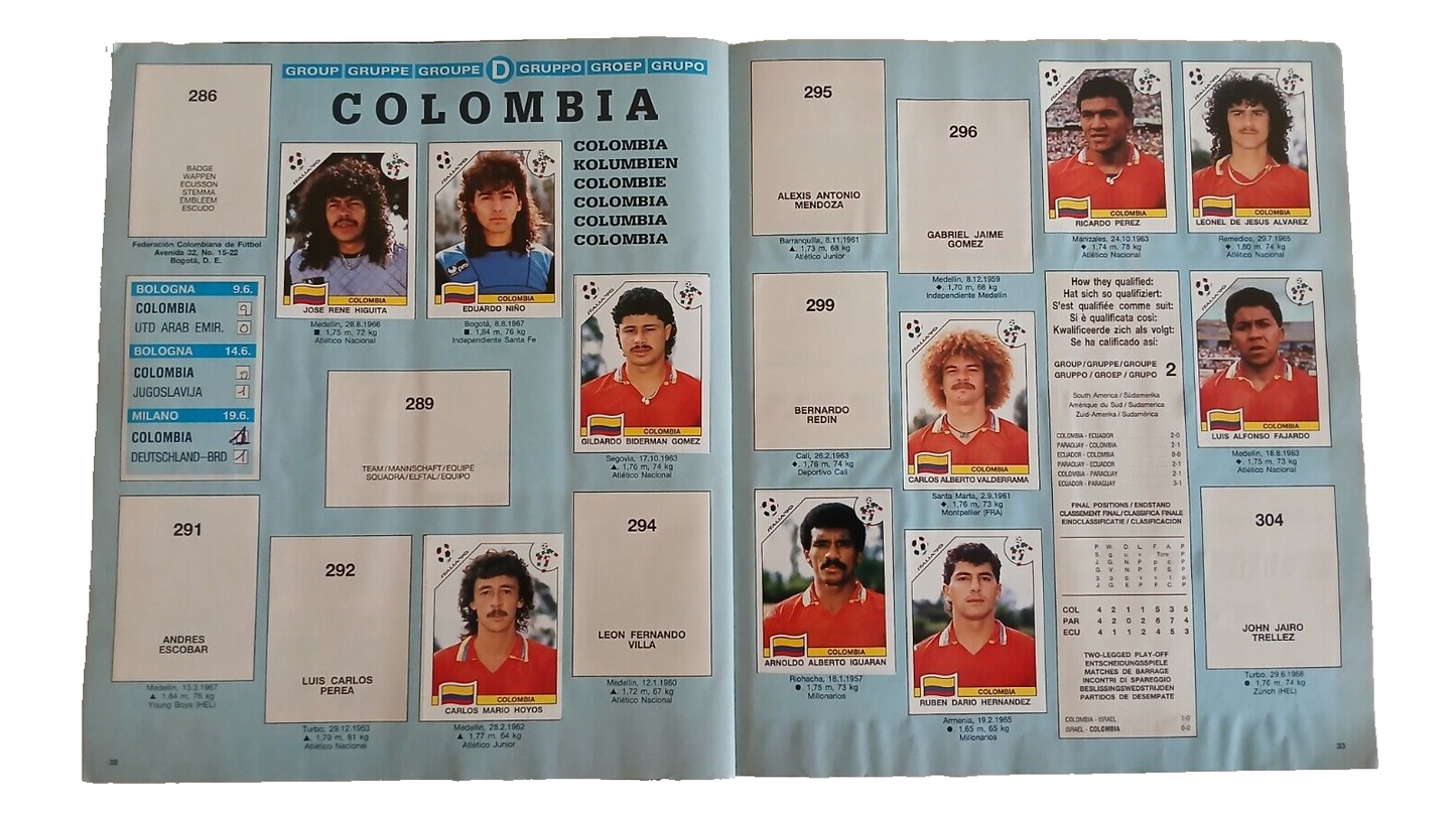 ALBUM CALCIATORI PANINI ITALIA 90