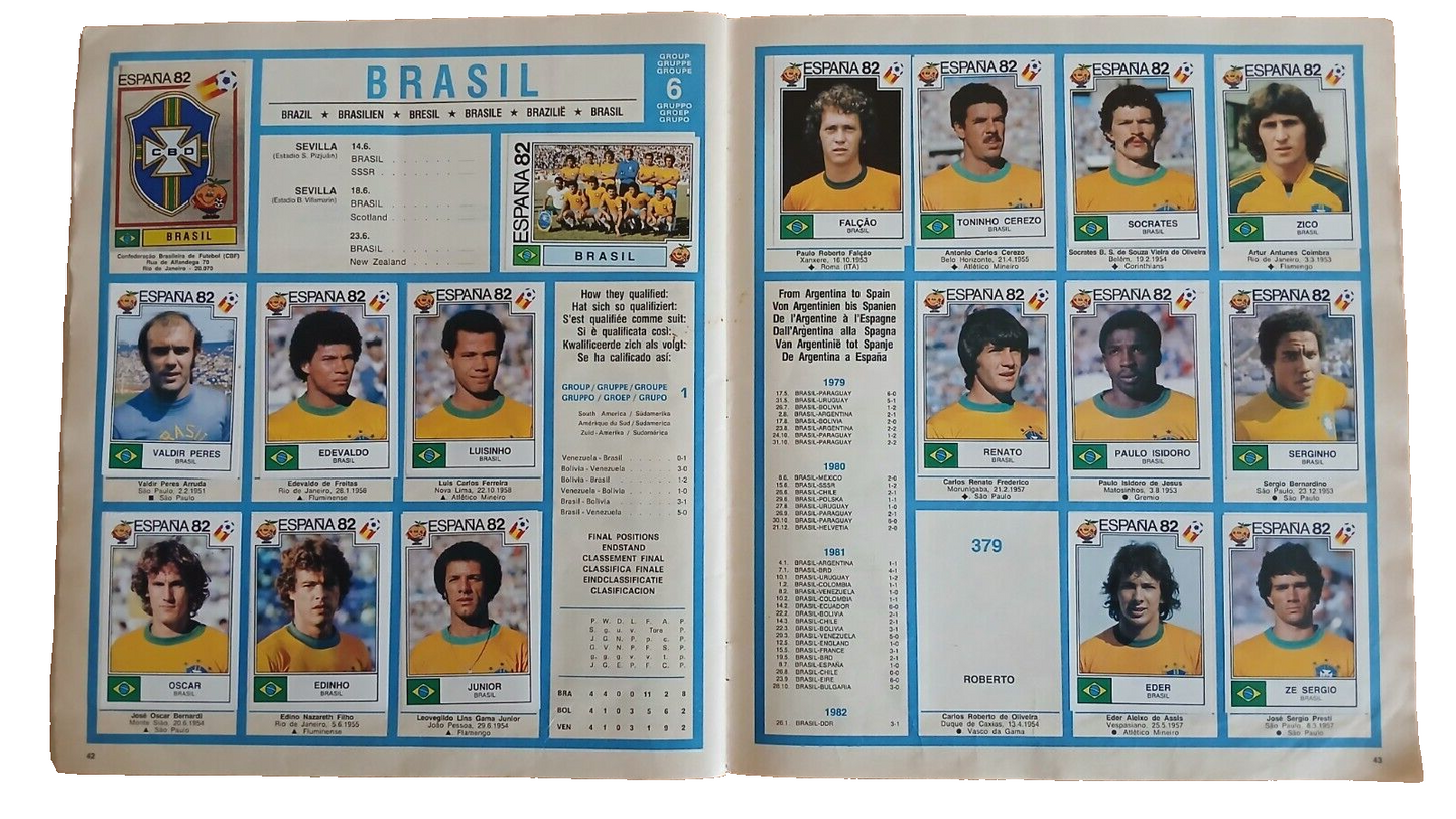 ALBUM CALCIATORI PANINI WORLD CUP ESPANA 82