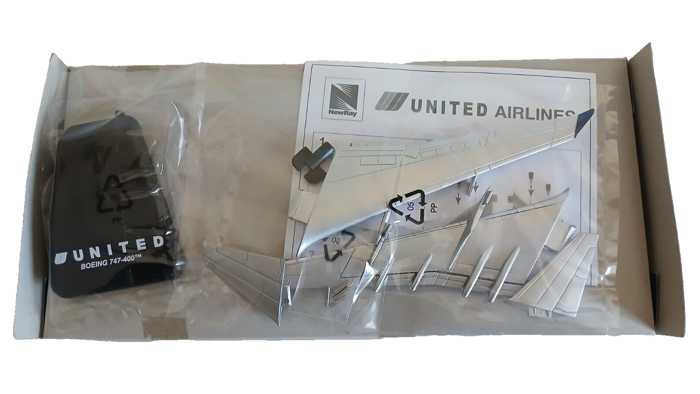 BOEING 747-400 UNITED AIRLINES NEW RAY SCALA 1/200