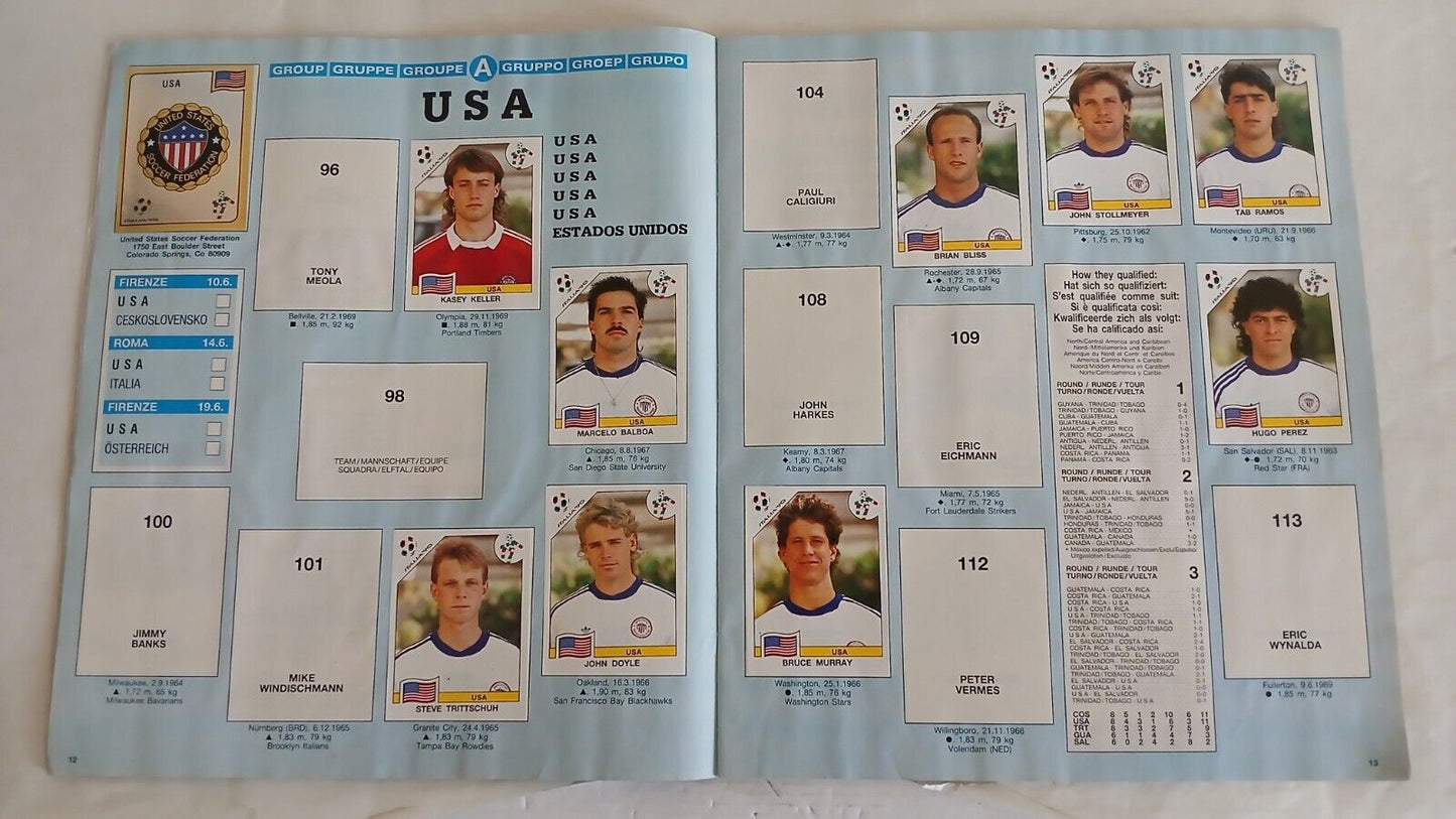 ALBUM CALCIATORI PANINI ITALIA 90