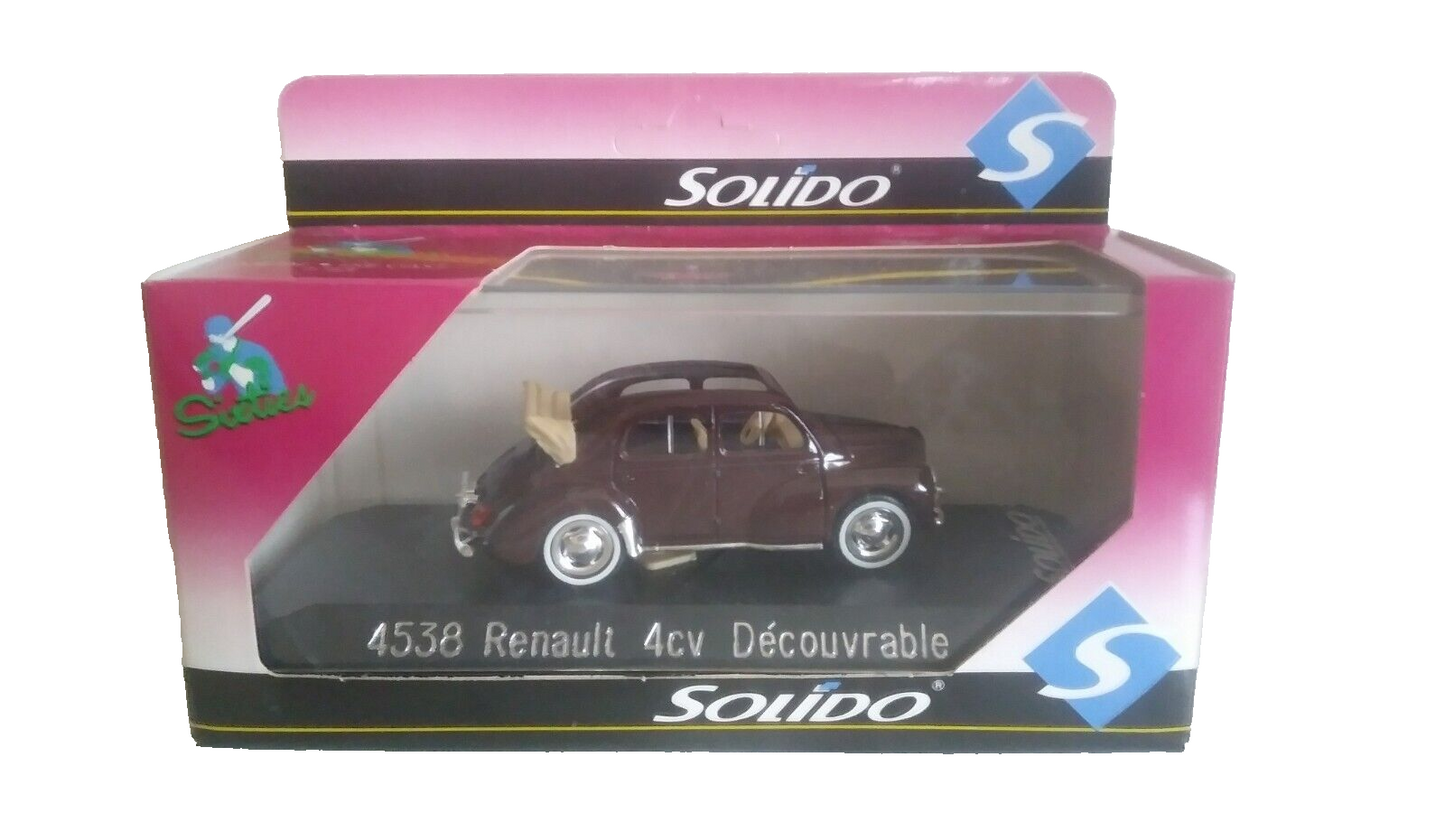 RENAULT 4CV DECOUVRABLE SOLIDO SCALA 1/43