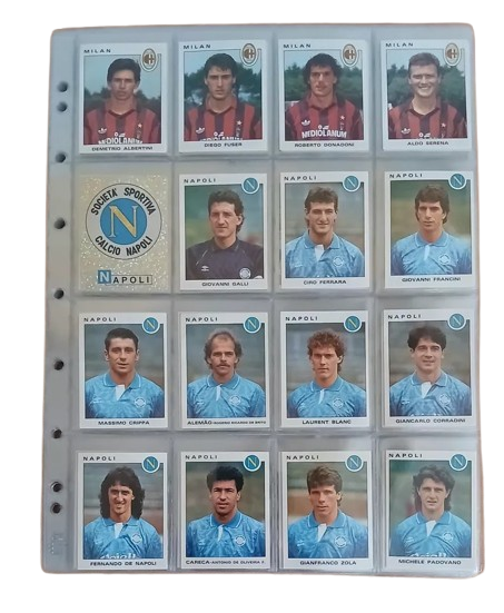 SET COMPLETO FIGURINE - FULL STICKERS SET FIGURINE CALCIATORI PANINI 1991-92