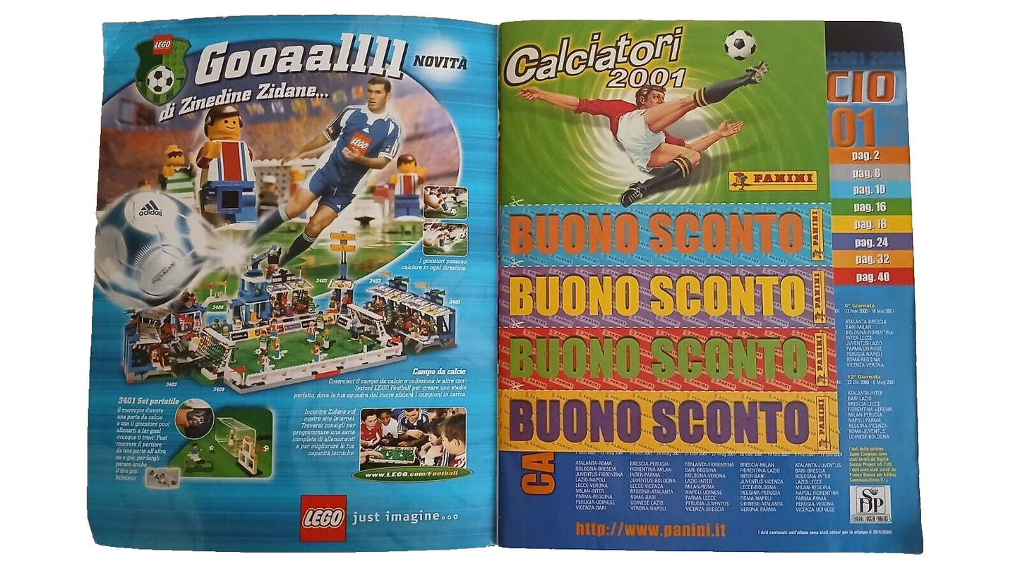 ALBUM SUPERCALCIO PANINI 2000-01